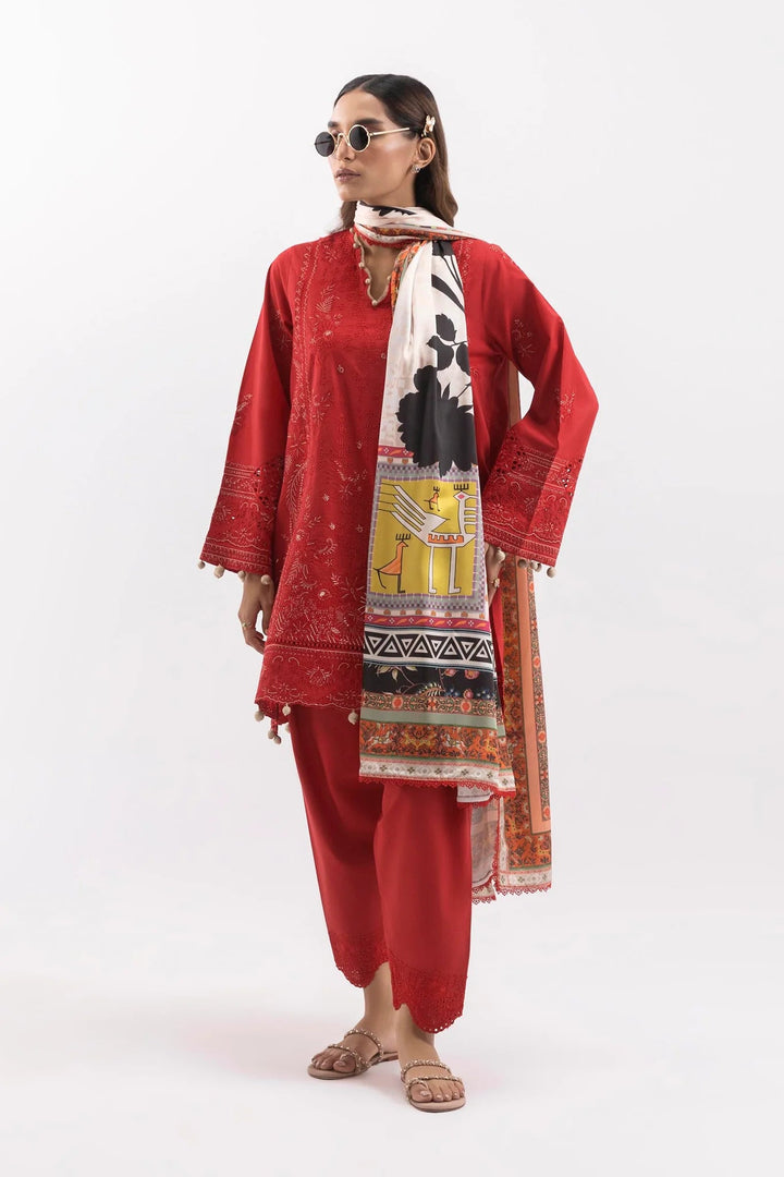 Sana Safinaz Pre-Fall Collection '25 - Stitched Embroidered Lawn Suit SS25SGE417P3