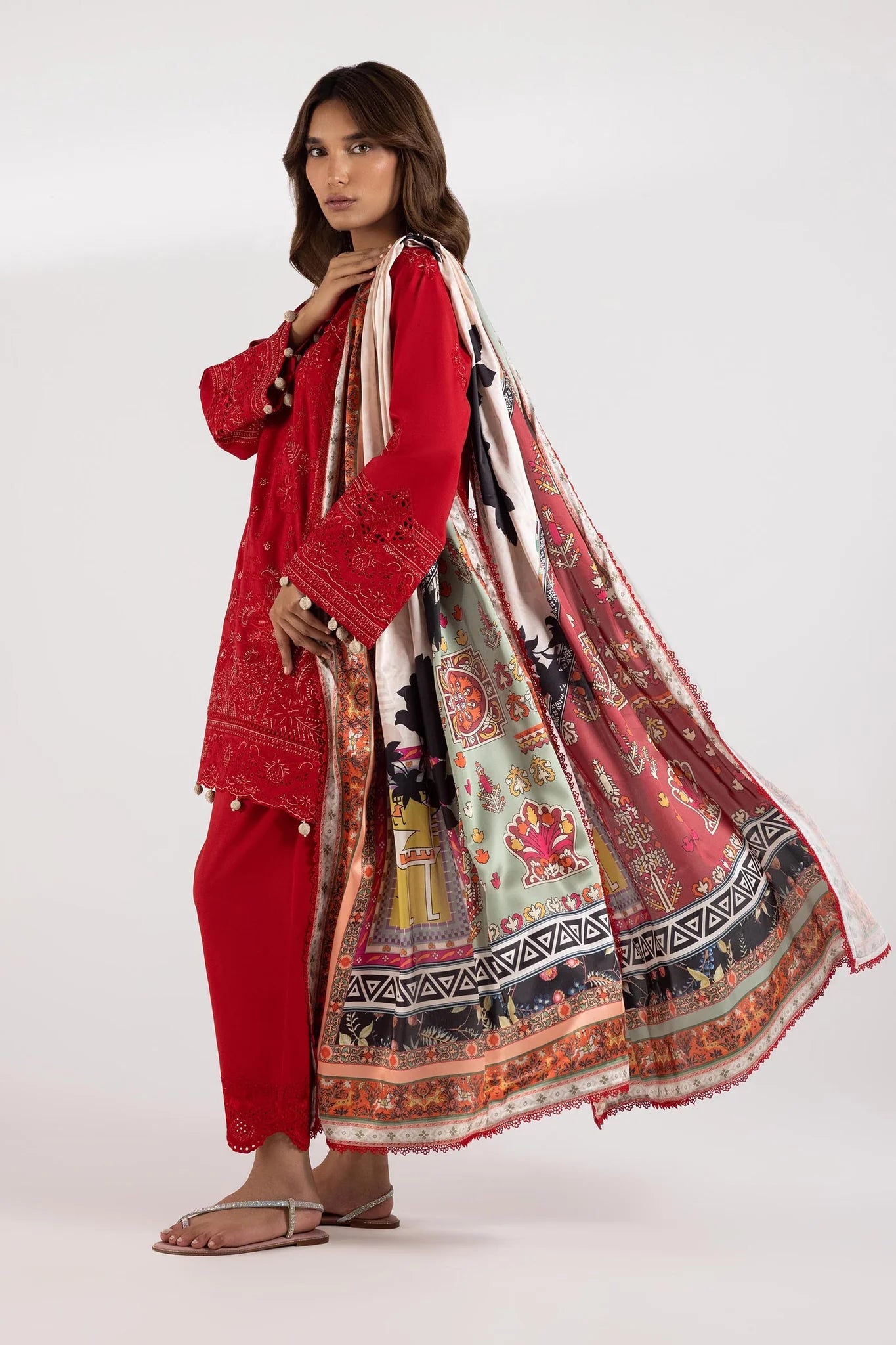 Sana Safinaz Pre-Fall Collection '25 - Stitched Embroidered Lawn Suit SS25SGE417P3