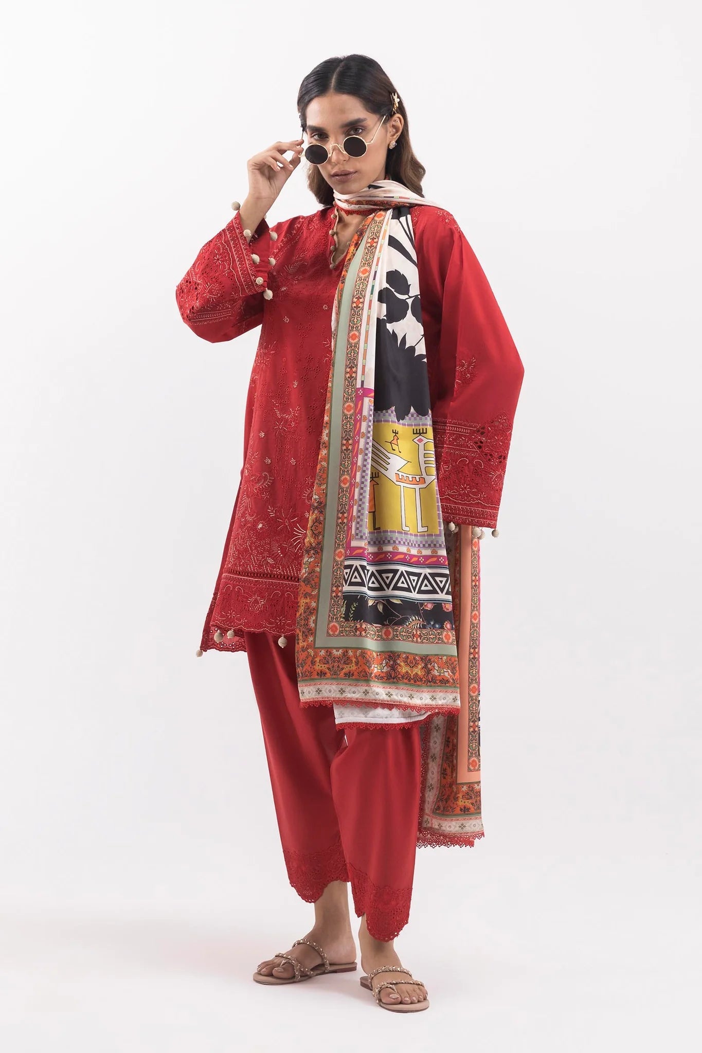 Sana Safinaz Pre-Fall Collection '25 - Stitched Embroidered Lawn Suit SS25SGE417P3