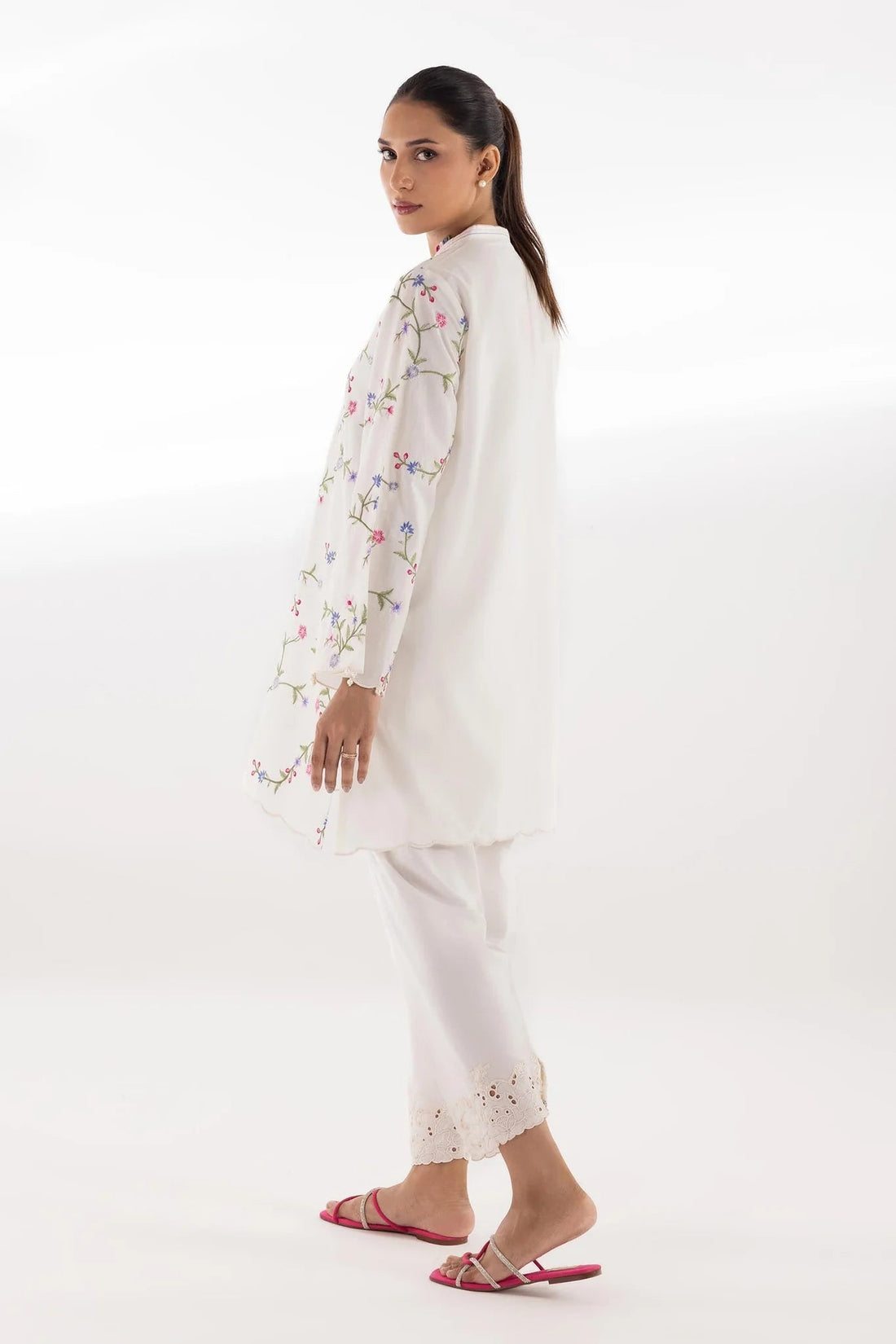 Sana Safinaz |Pre-Fall Collection '25 - Stitched Embroidered Dobby Shirt SS25ESE874