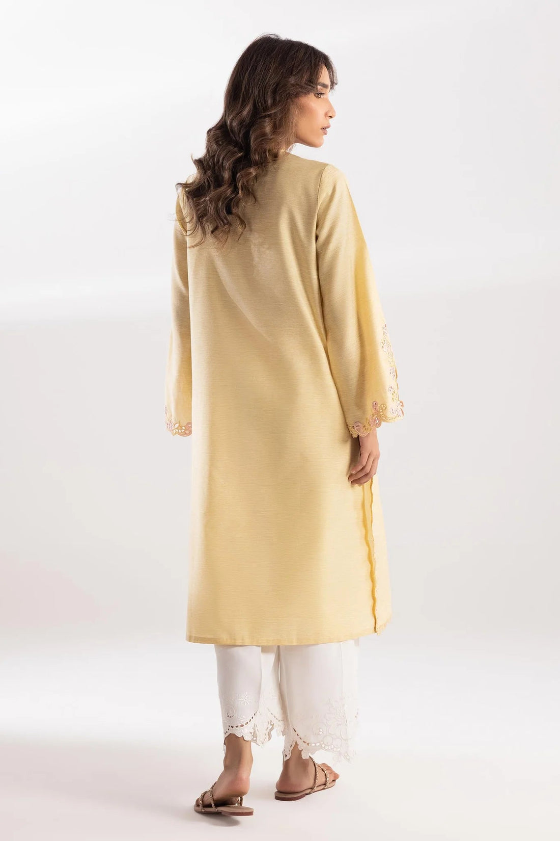 Sana Safinaz |Pre-Fall Collection '25 - Stitched Embroidered Chambrey Shirt SS25SGE404