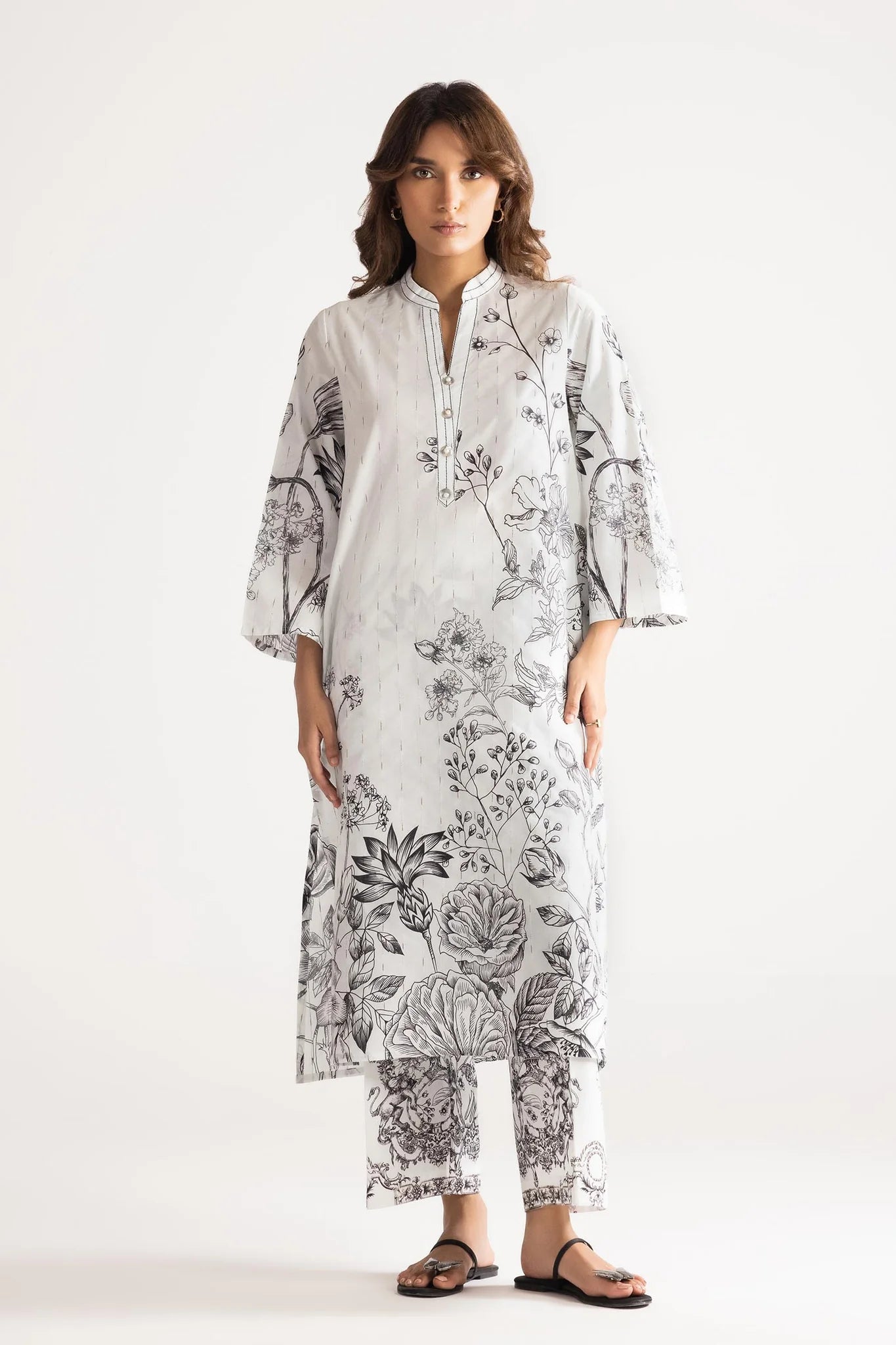 Sana Safinaz Pre-Fall Collection '25 - Stitched Basic Shirt + Bottom