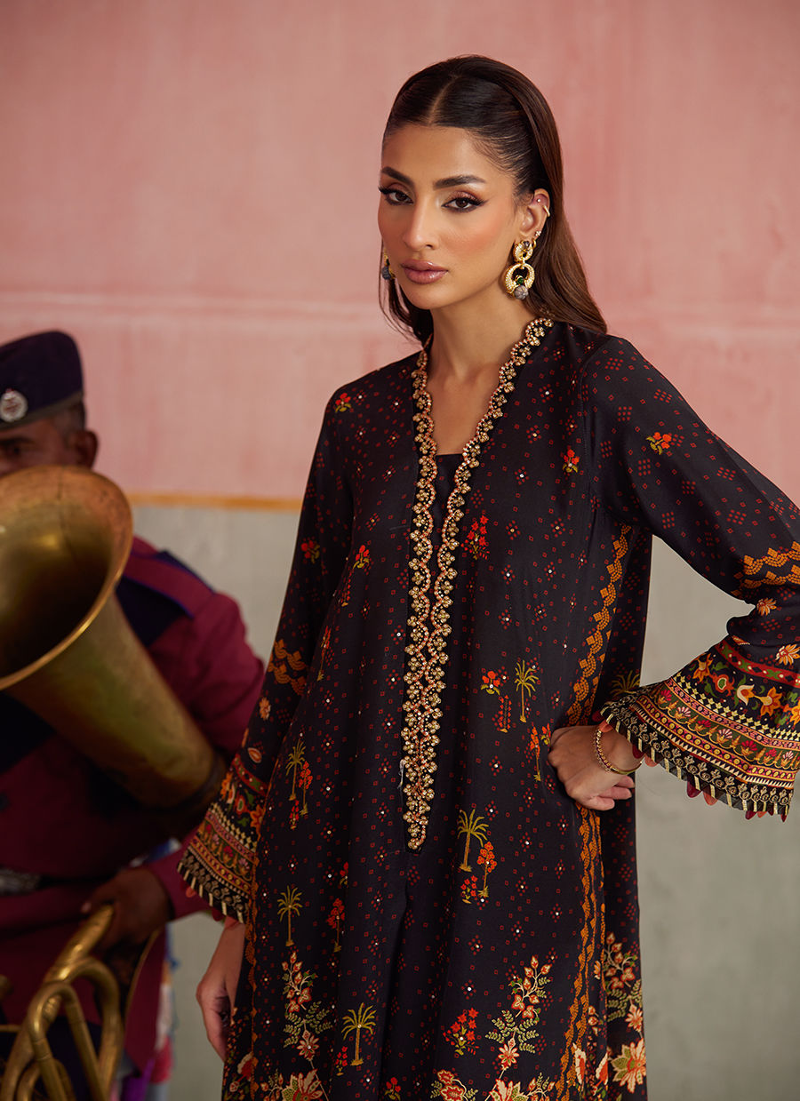 Farah Talib Aziz Mayna Festive Prints '25 - Odina Onyx Shirt