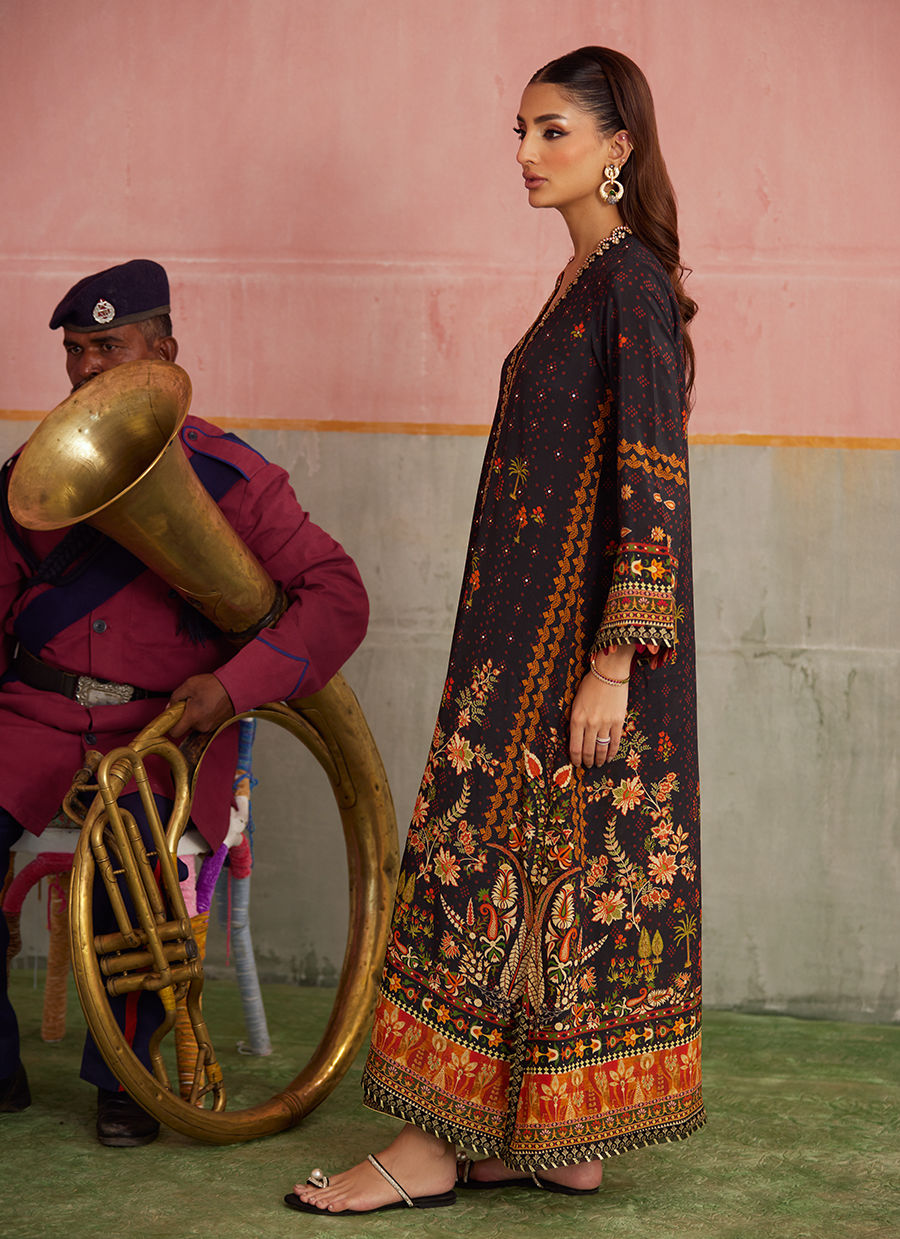 Farah Talib Aziz Mayna Festive Prints '25 - Odina Onyx Shirt