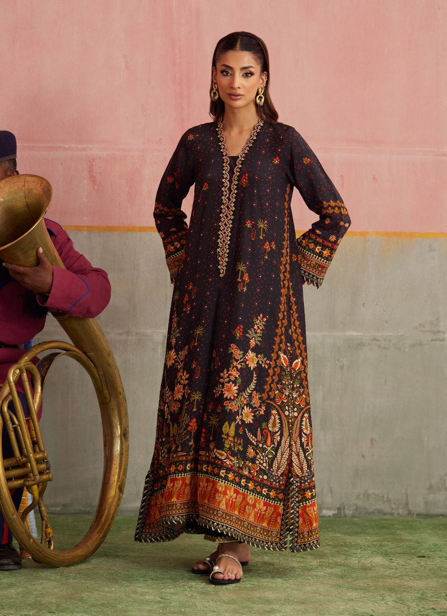 Farah Talib Aziz Mayna Festive Prints '25 - Odina Onyx Shirt