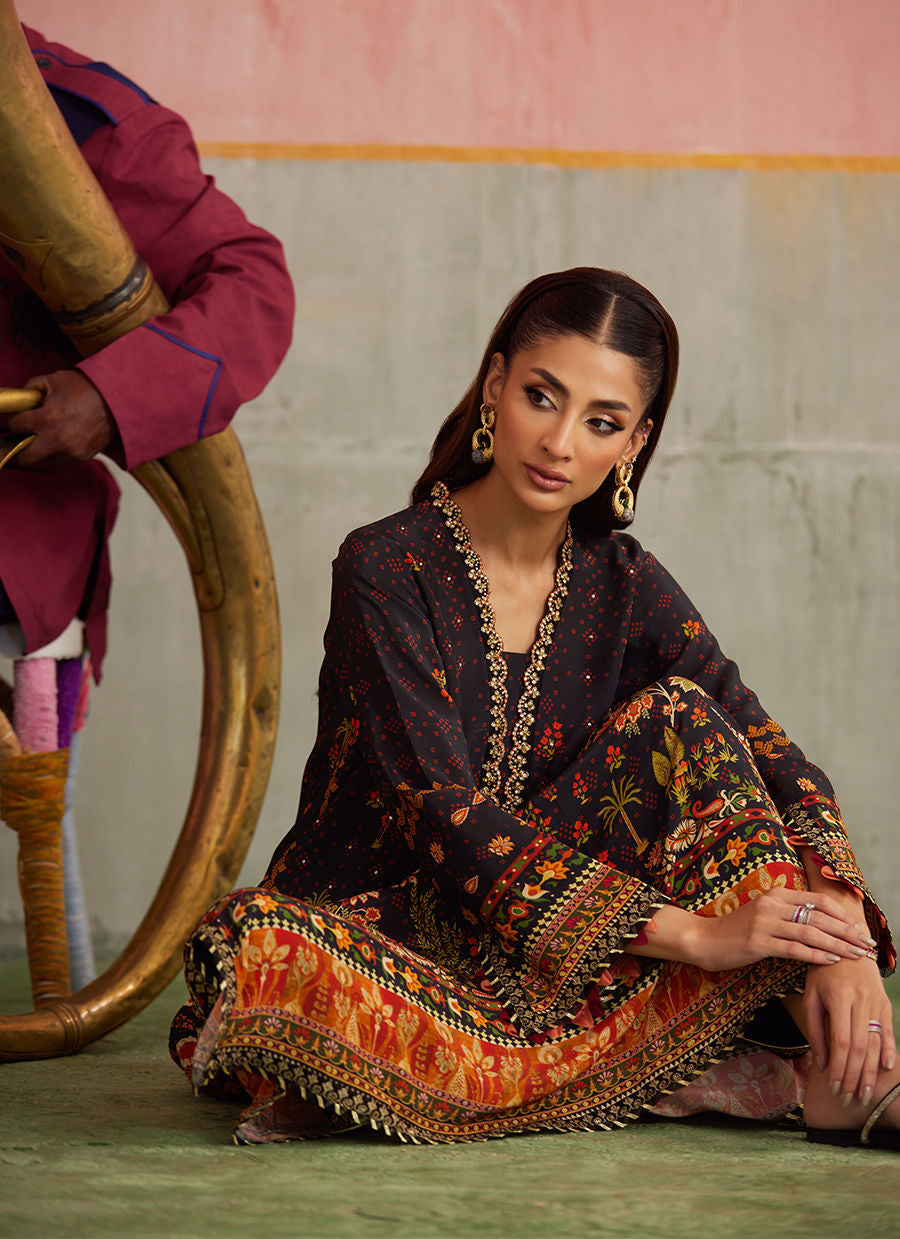 Farah Talib Aziz Mayna Festive Prints '25 - Odina Onyx Shirt
