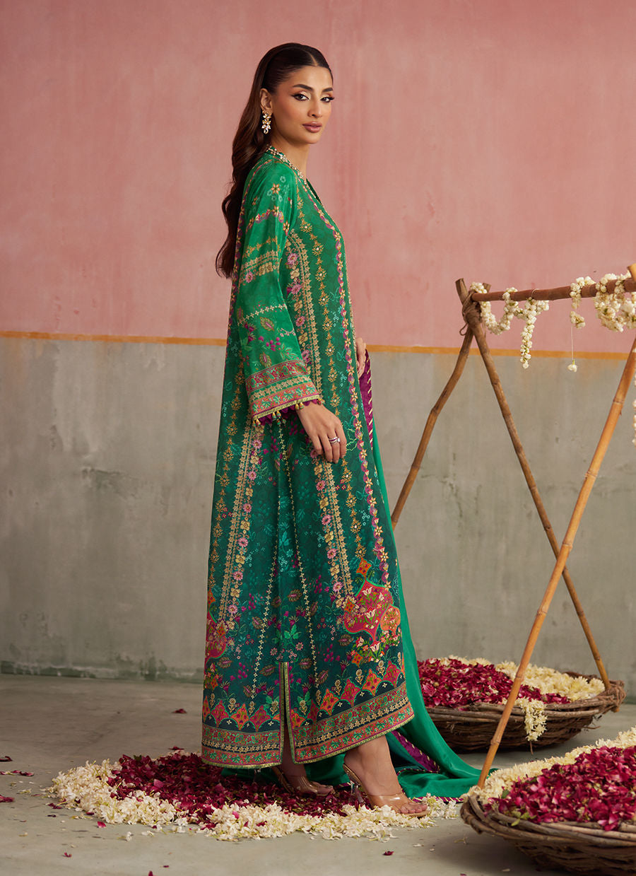 Farah Talib Aziz Mayna Festive Prints '25 - Noemi Jade Shirt And Dupatta