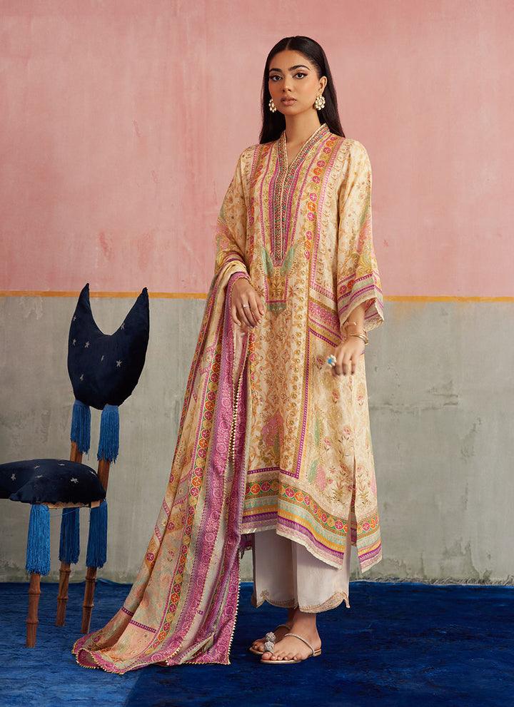 Farah Talib Aziz Mayna Festive Prints '25 - Vivi Shirt And Dupatta