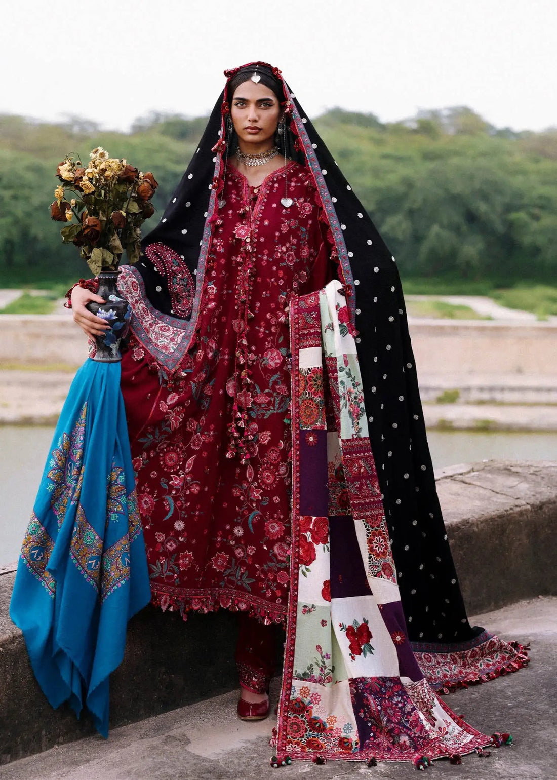 HUSSAIN REHAR | KARANDI UNSTITCHED '25 - PANKHURI