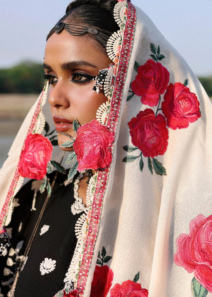 HUSSAIN REHAR | KARANDI UNSTITCHED '25 - ROSE