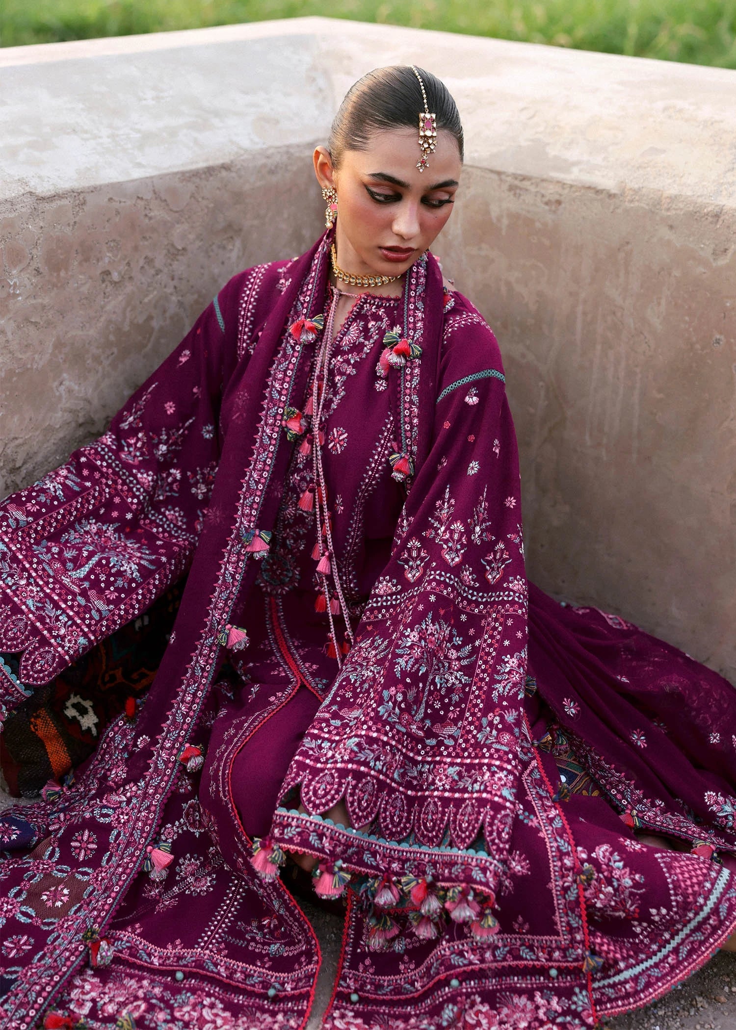 HUSSAIN REHAR | KARANDI UNSTITCHED '25 - NARGIS