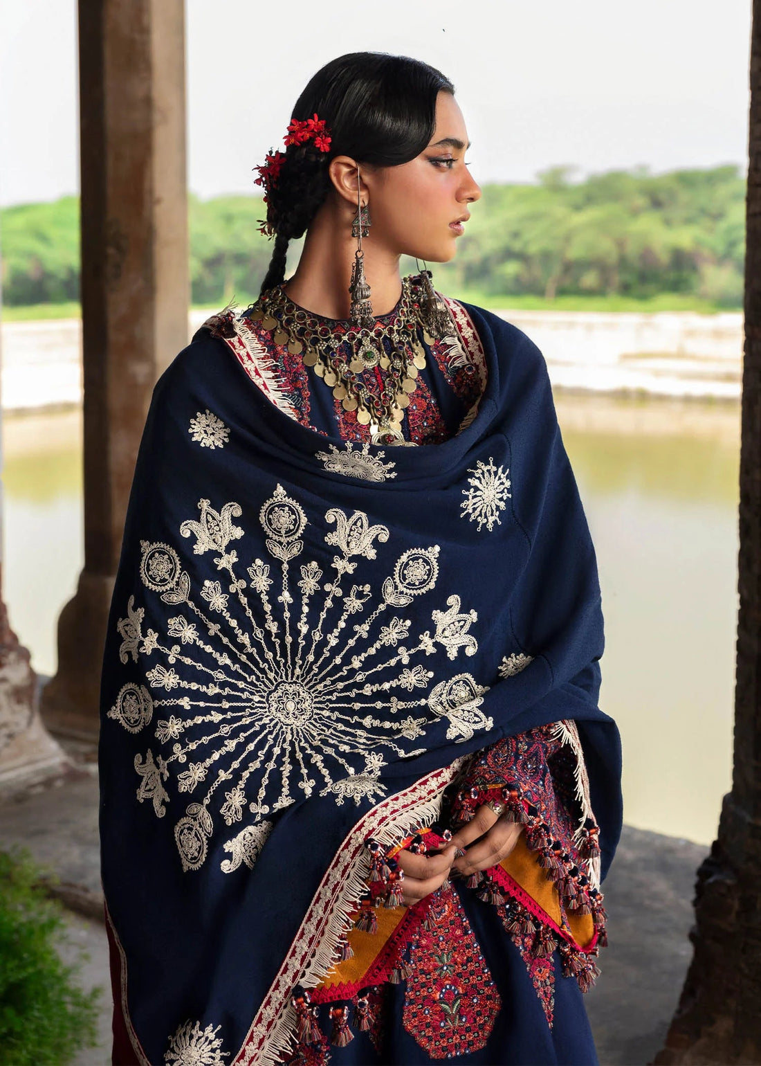 HUSSAIN REHAR | KARANDI UNSTITCHED '25 - GULBANO