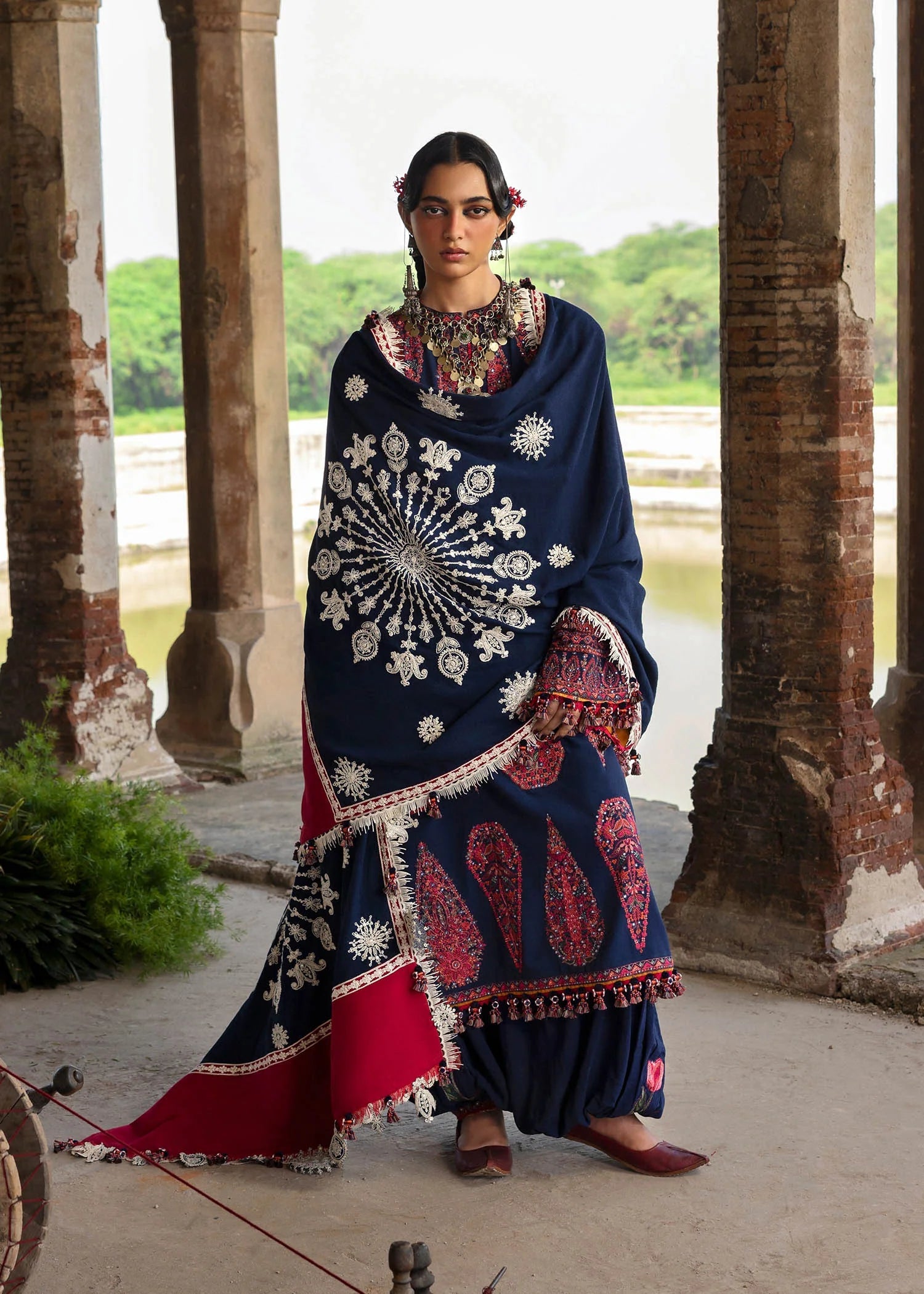 HUSSAIN REHAR | KARANDI UNSTITCHED '25 - GULBANO