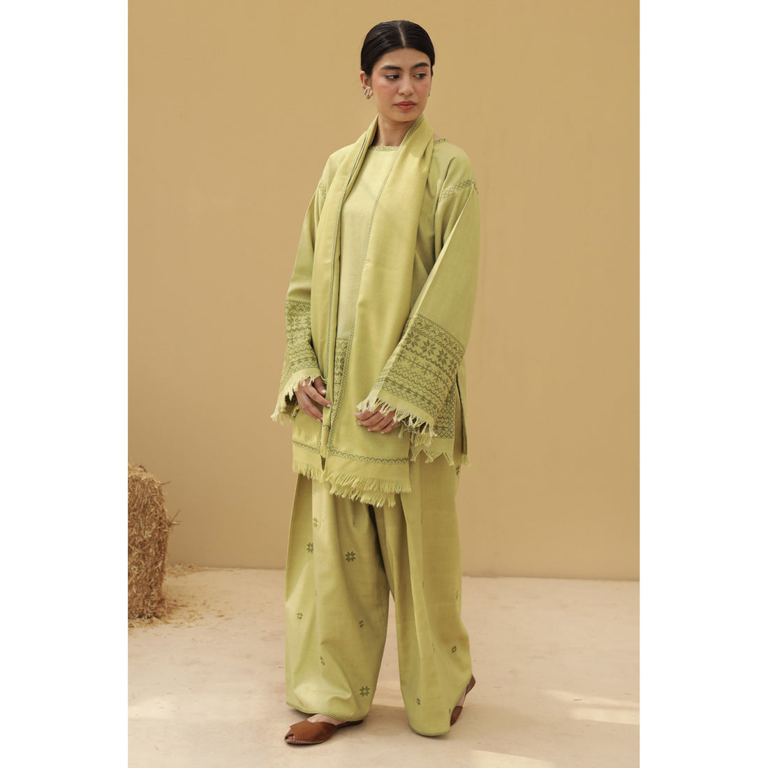 DYOT |FALL WINTER '25 - AVOCADO GREEN OUTFIT