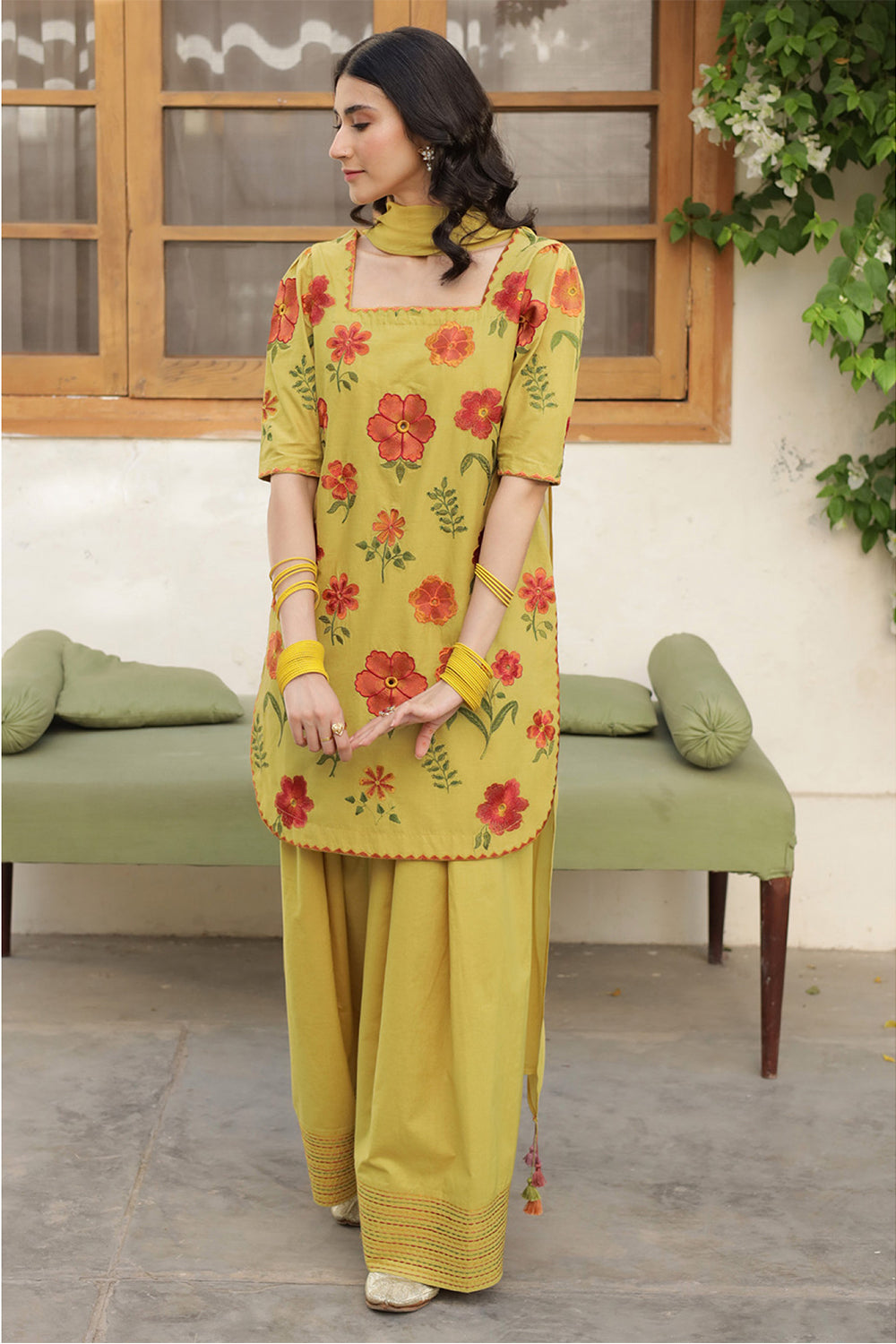 DYOT |Olive Yellow Outfit Summer’ 25