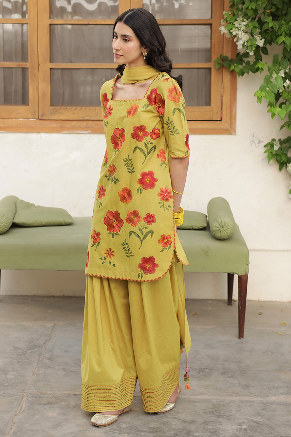 DYOT |Olive Yellow Outfit Summer’ 25