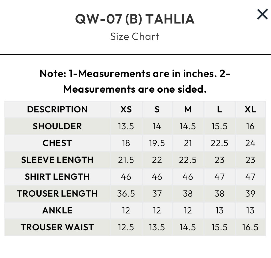 QALAMKAR | QPRINTS WINTER '25 - TAHLIA