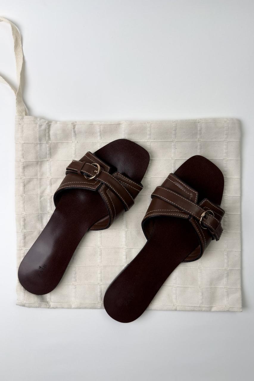 Zaib |The Wedding Shop '25 - WALNUT WALK SLIP-ON SANDALS (ZBN-25003)