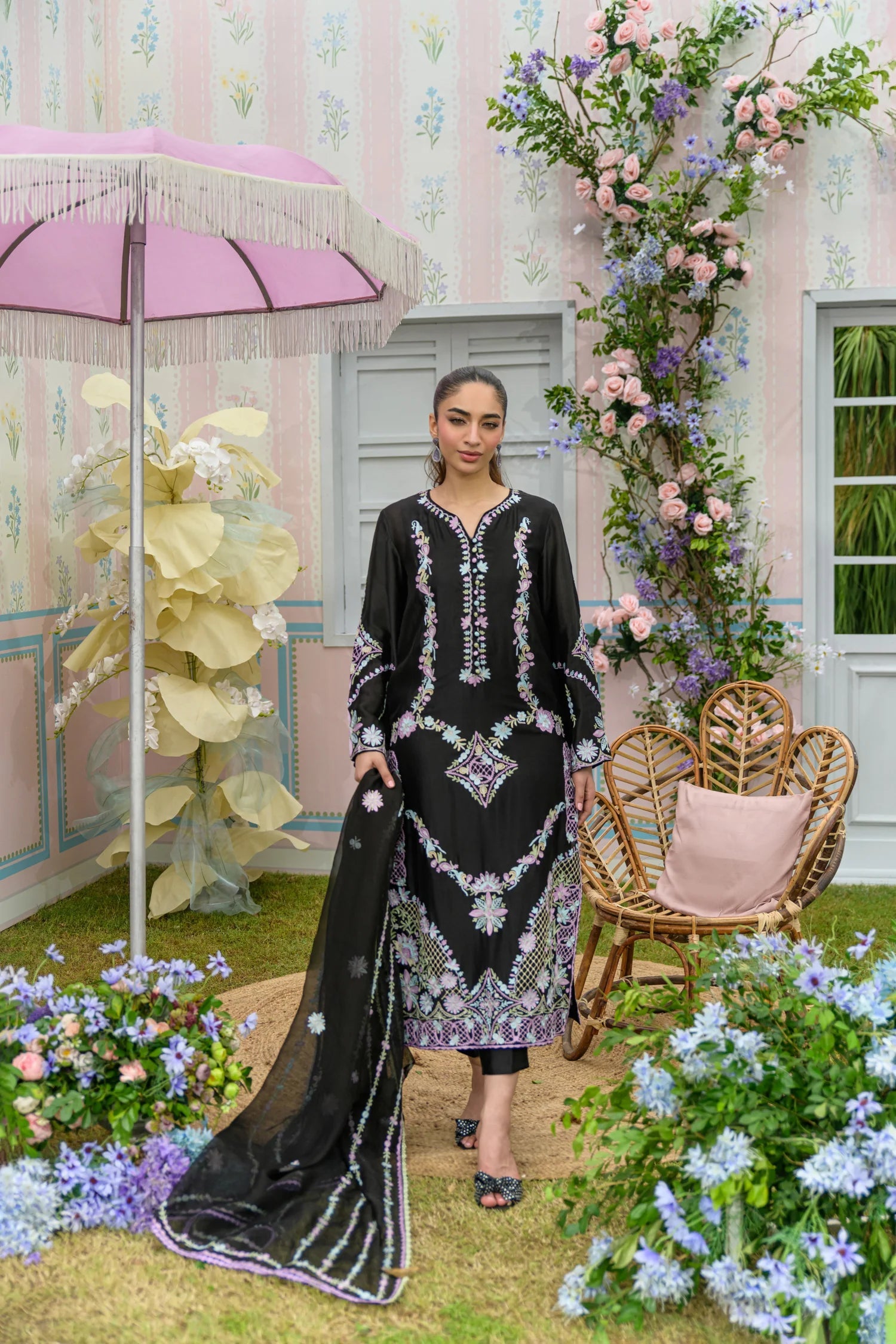 Flairs Studio| Zarayna-Festive Formals '25 - Black Coffee