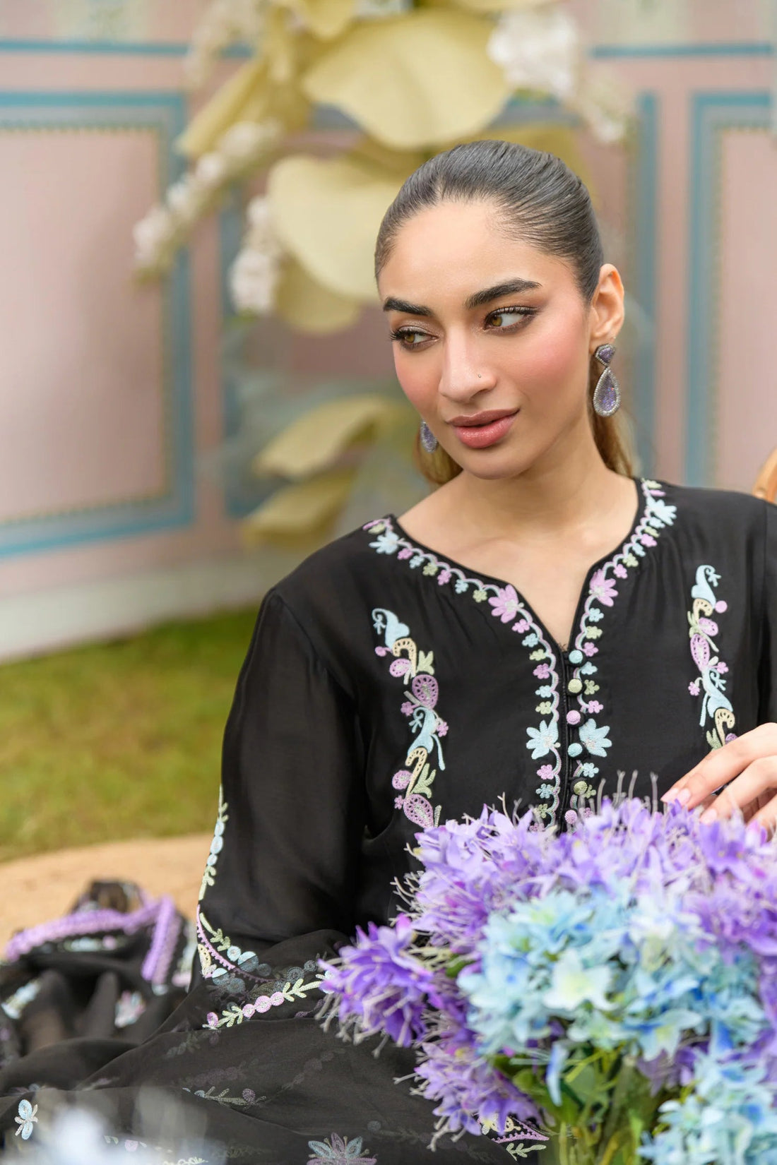 Flairs Studio| Zarayna-Festive Formals '25 - Black Coffee