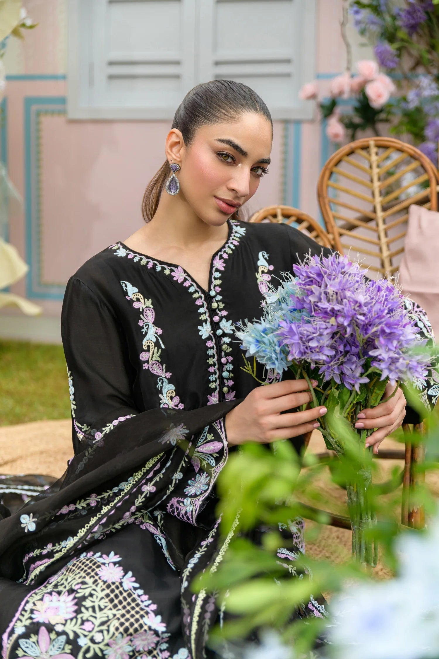 Flairs Studio| Zarayna-Festive Formals '25 - Black Coffee