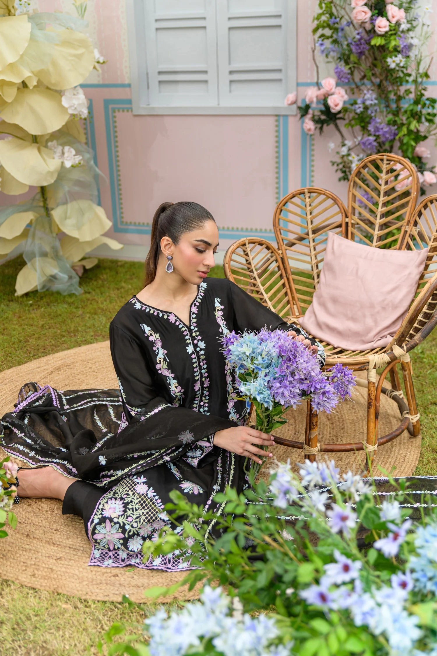 Flairs Studio| Zarayna-Festive Formals '25 - Black Coffee