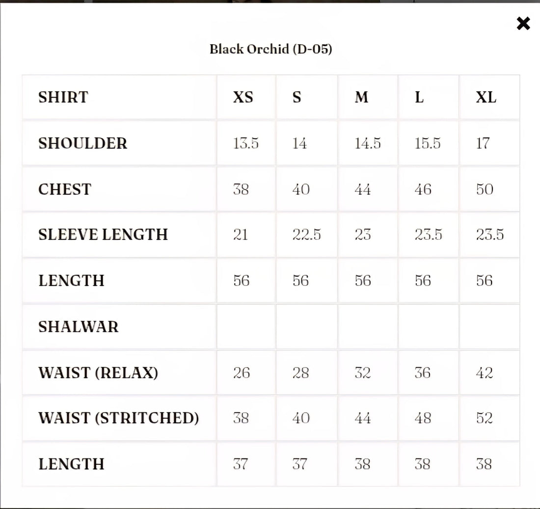 Ammara Khan| Solenne '25 - Black Orchid (D-05)
