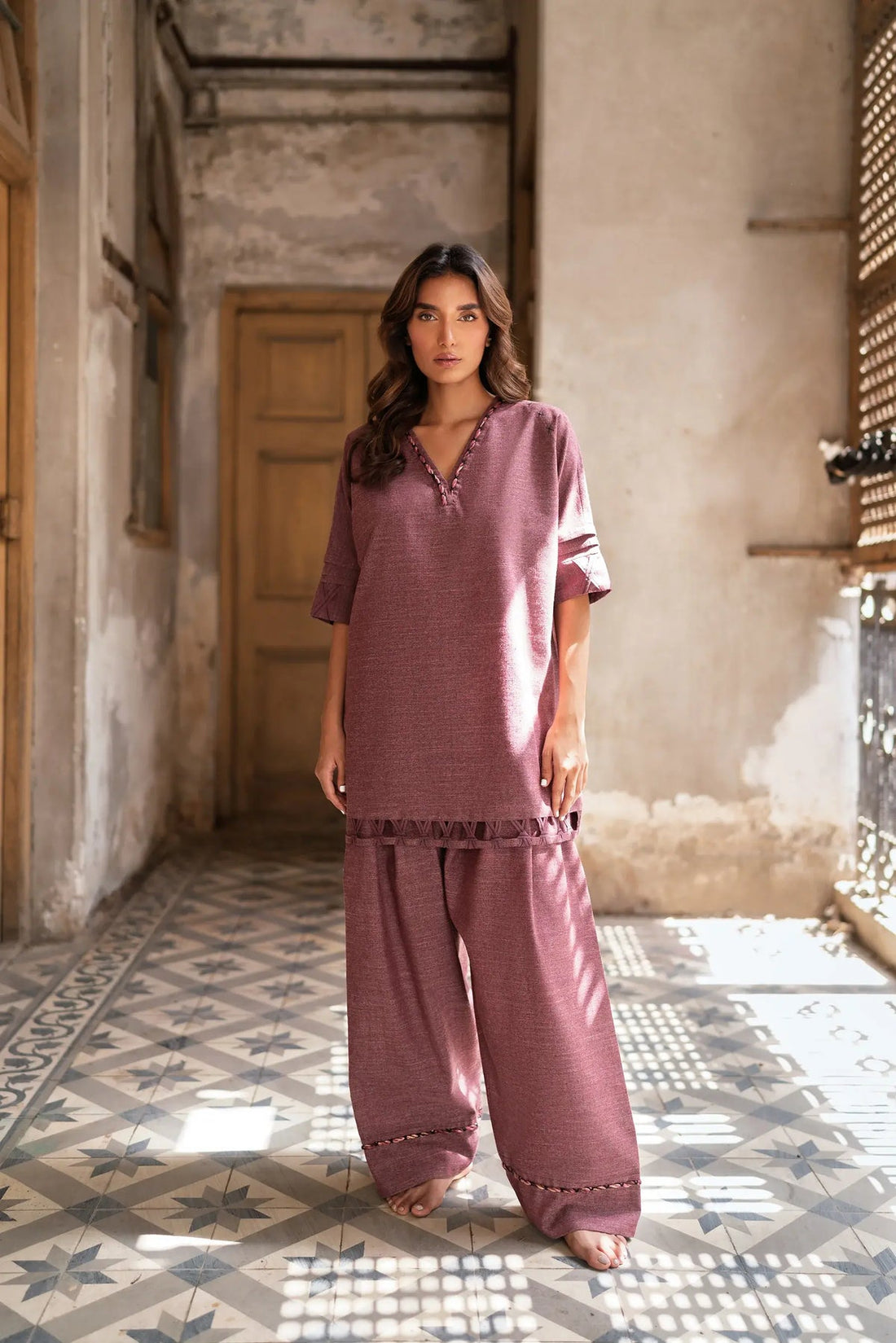 Studio Mehr|Fall'25 Collection-Burnt Maple Matching Set