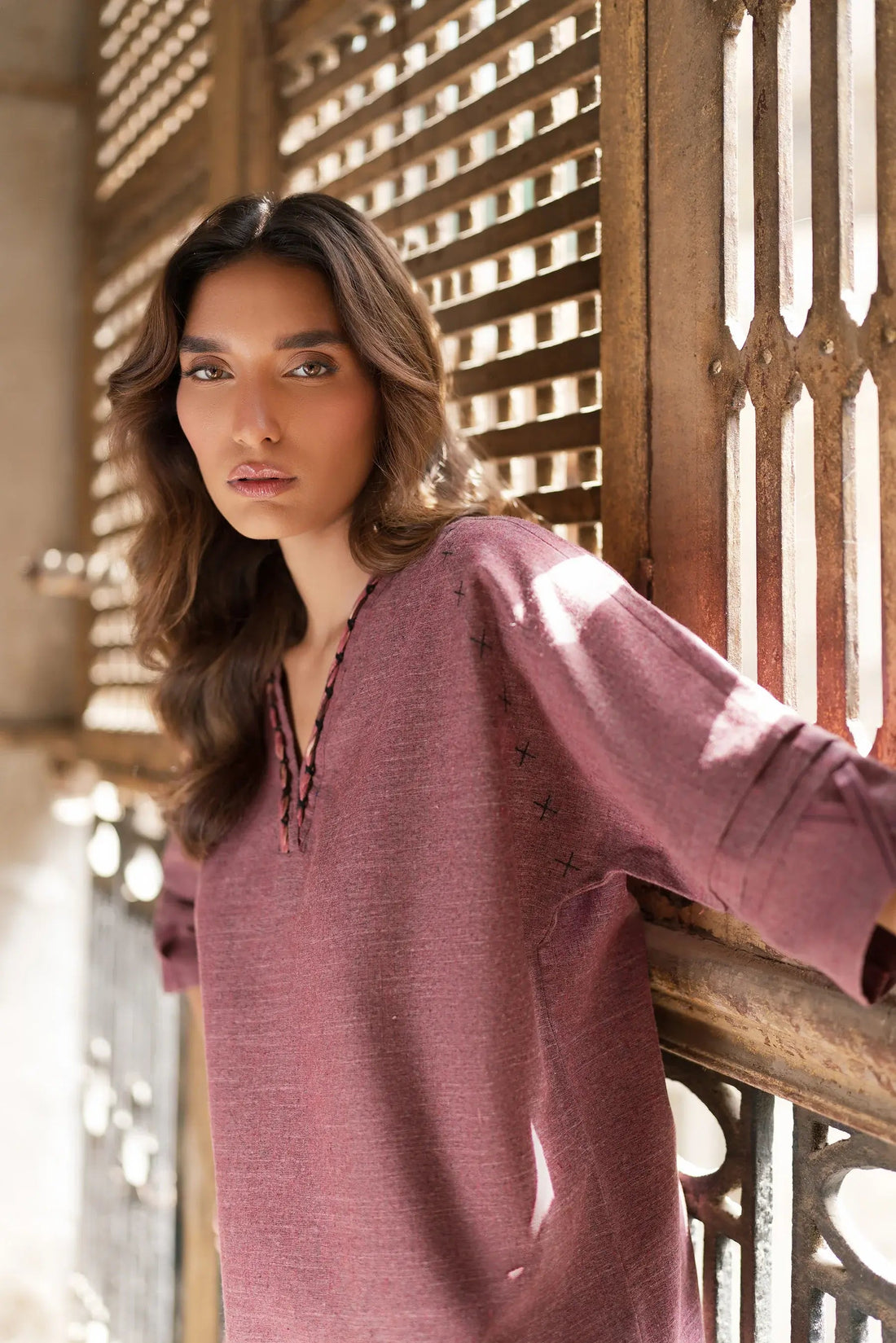 Studio Mehr|Fall'25 Collection-Burnt Maple Matching Set