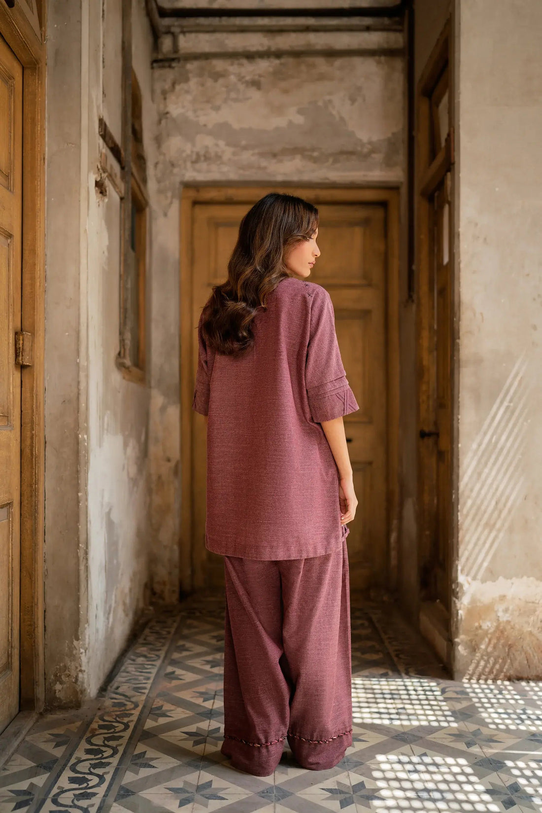 Studio Mehr|Fall'25 Collection-Burnt Maple Matching Set