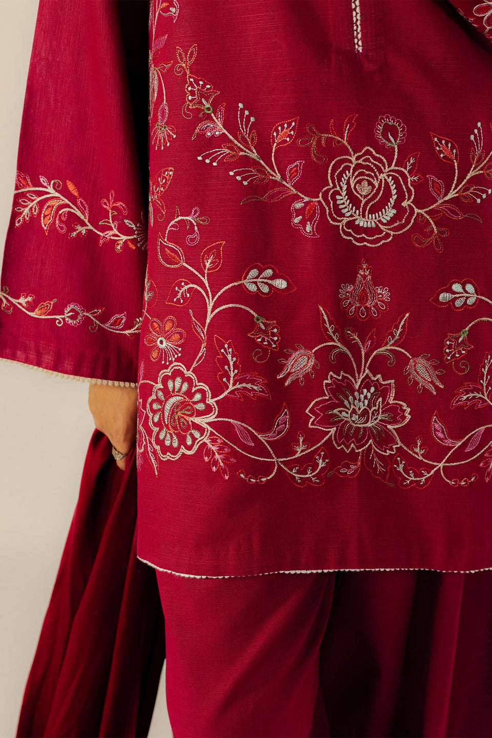 ZARA SHAHJAHAN | PRET A/W 2025 - CARMINE