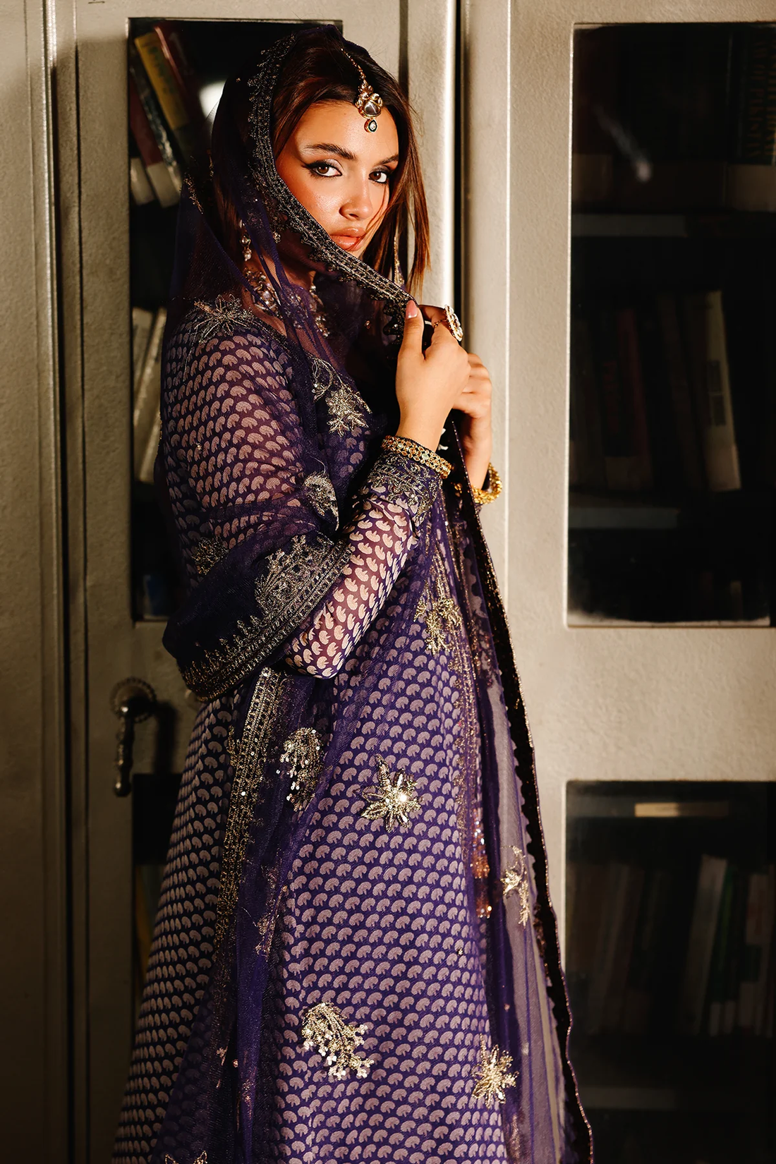 Charizma|Fumes Luxury Chiffon Collection 3-PC Embroidered Chiffon Suit CMA-5-135