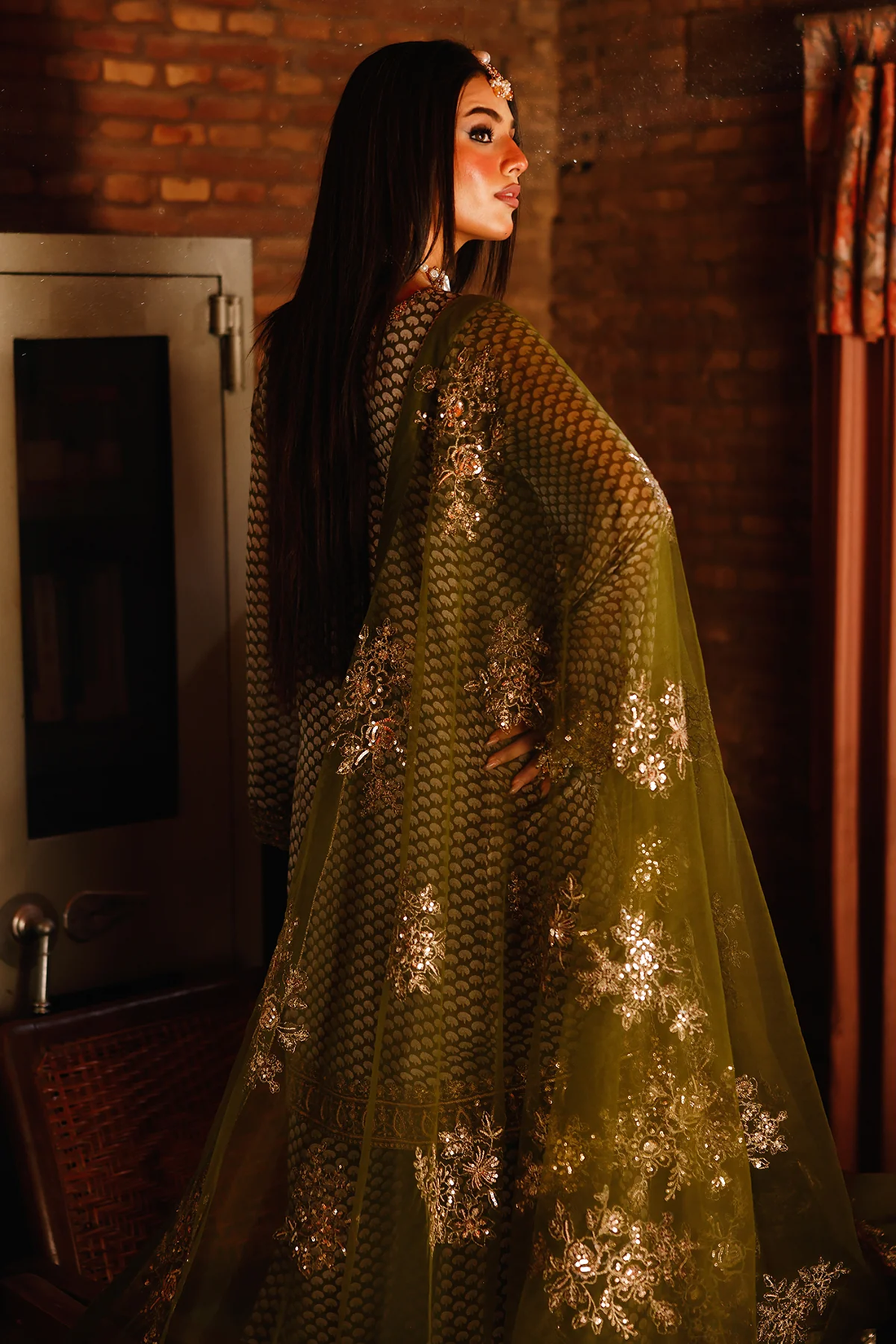 Charizma|Fumes Luxury Chiffon Collection 3-PC Embroidered Chiffon Suit CMA-5-114A