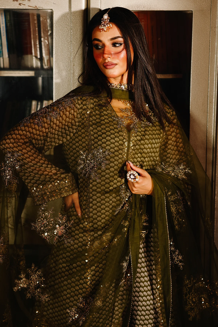 Charizma|Fumes Luxury Chiffon Collection 3-PC Embroidered Chiffon Suit CMA-5-114A