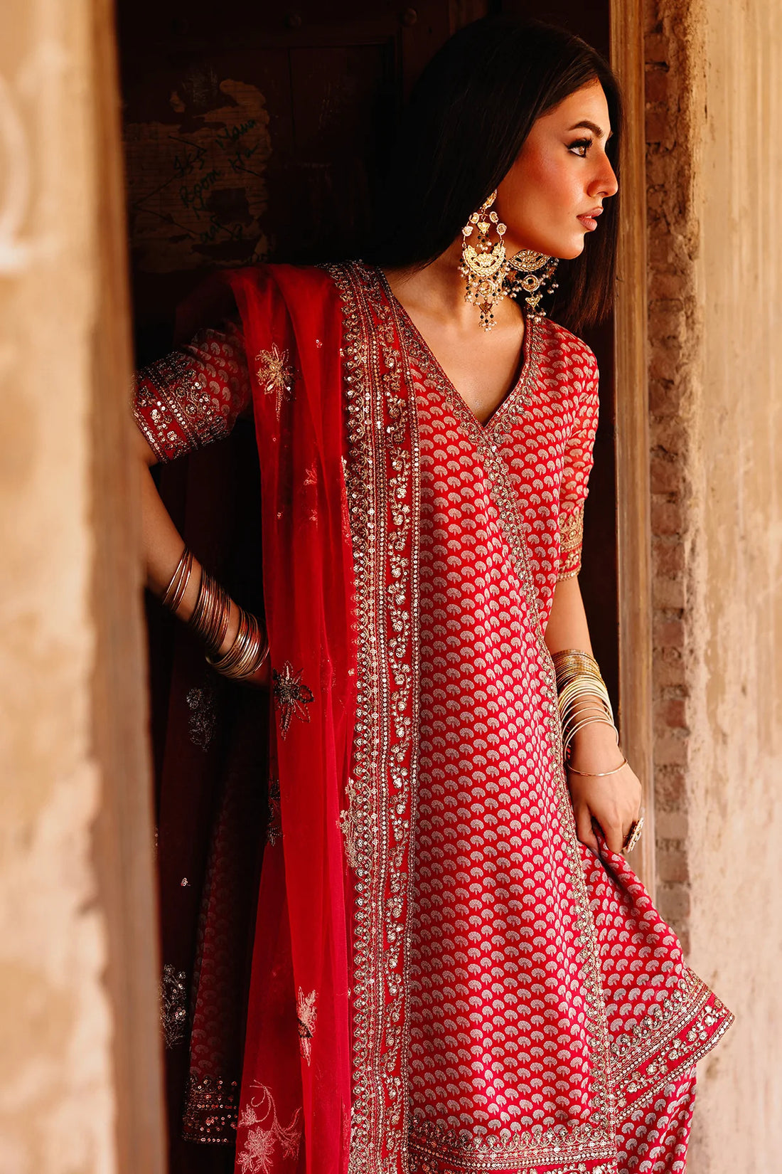 charizma|fumes luxury chiffon collection-Embroidered Chiffon Suit CMA-5-134A