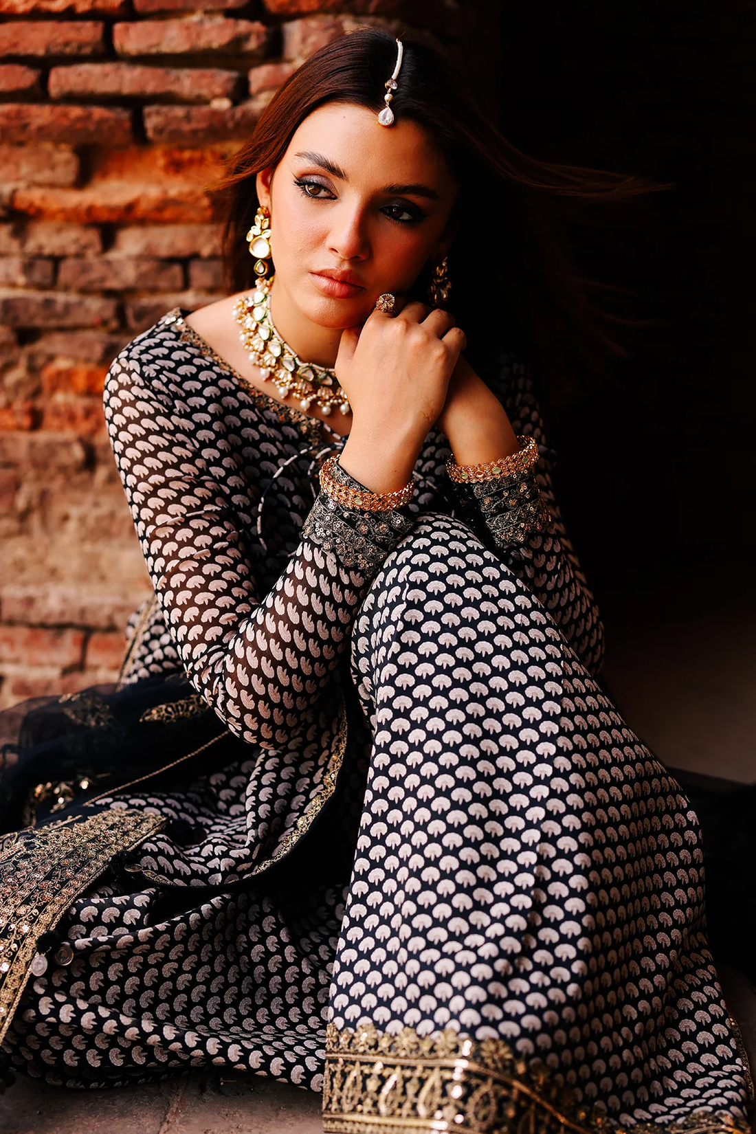 CHARIZMA|fumes Luxury Chiffon Collection- Embroidered Chiffon Suit CMA-5-133