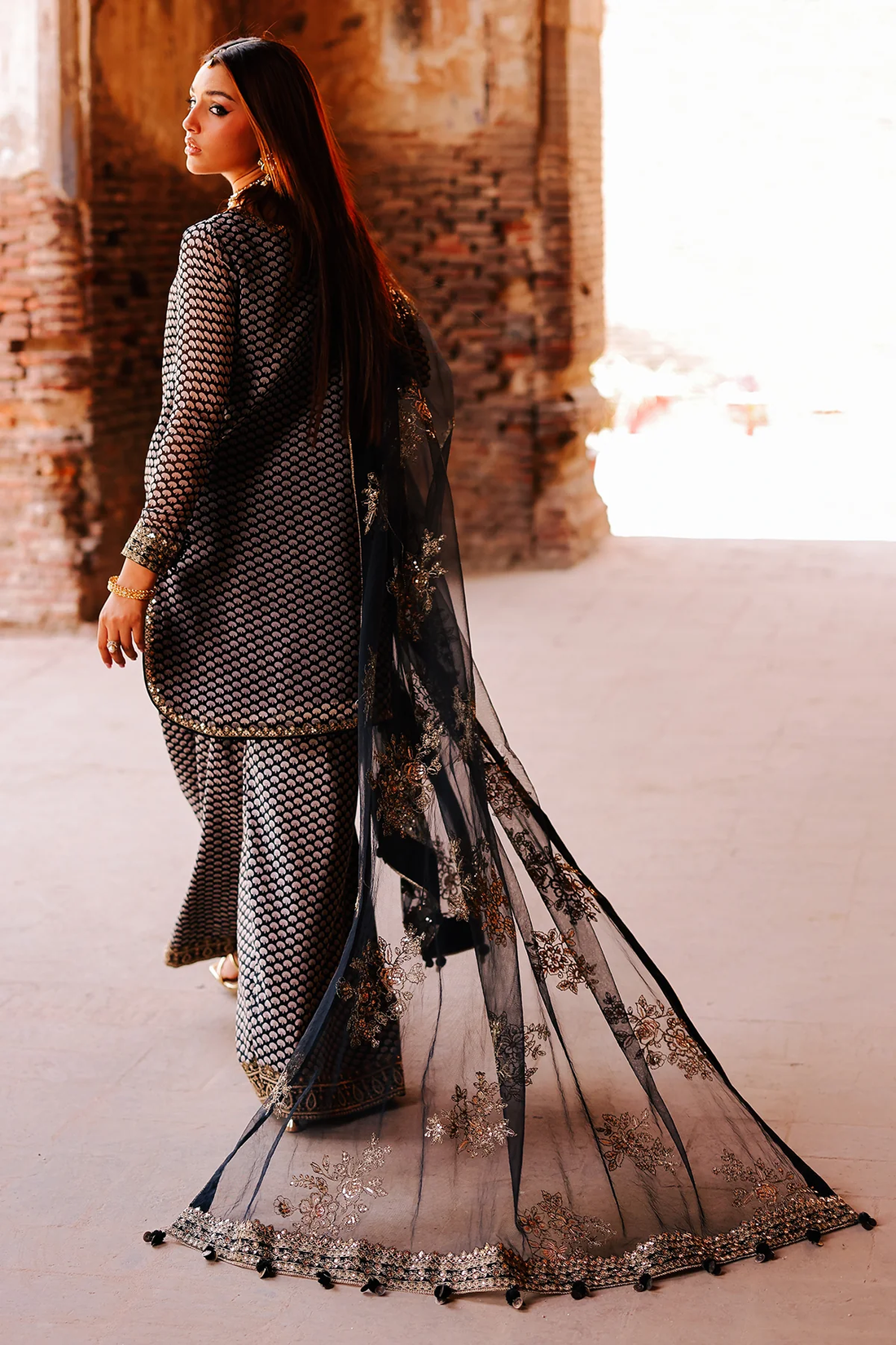 CHARIZMA|fumes Luxury Chiffon Collection- Embroidered Chiffon Suit CMA-5-133