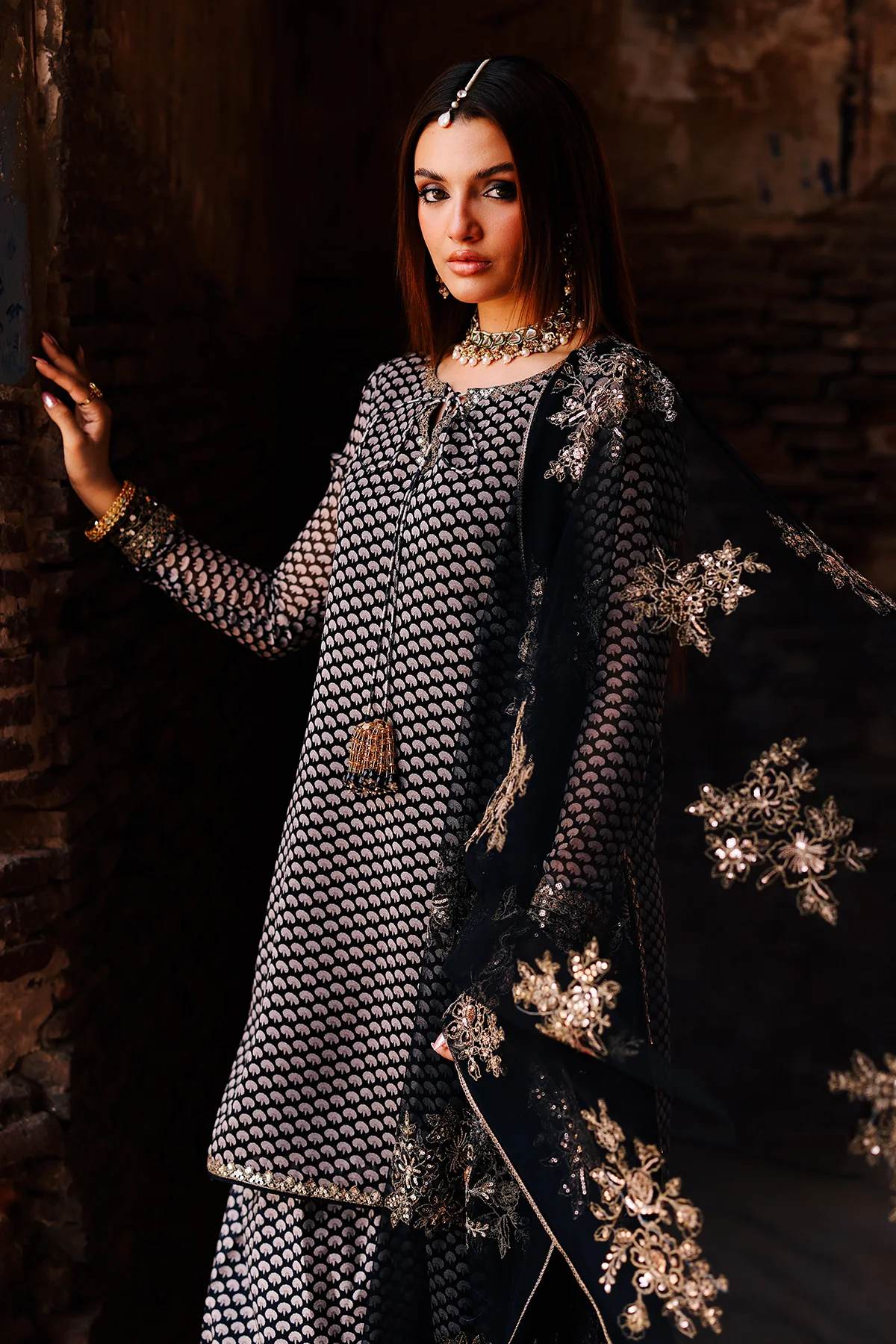 CHARIZMA|fumes Luxury Chiffon Collection- Embroidered Chiffon Suit CMA-5-133