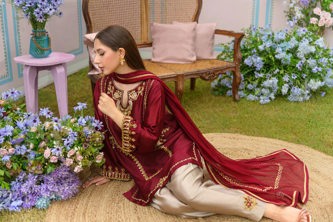 Flairs Studio |Zarayna-Festive Formals '25 - Cinnamon