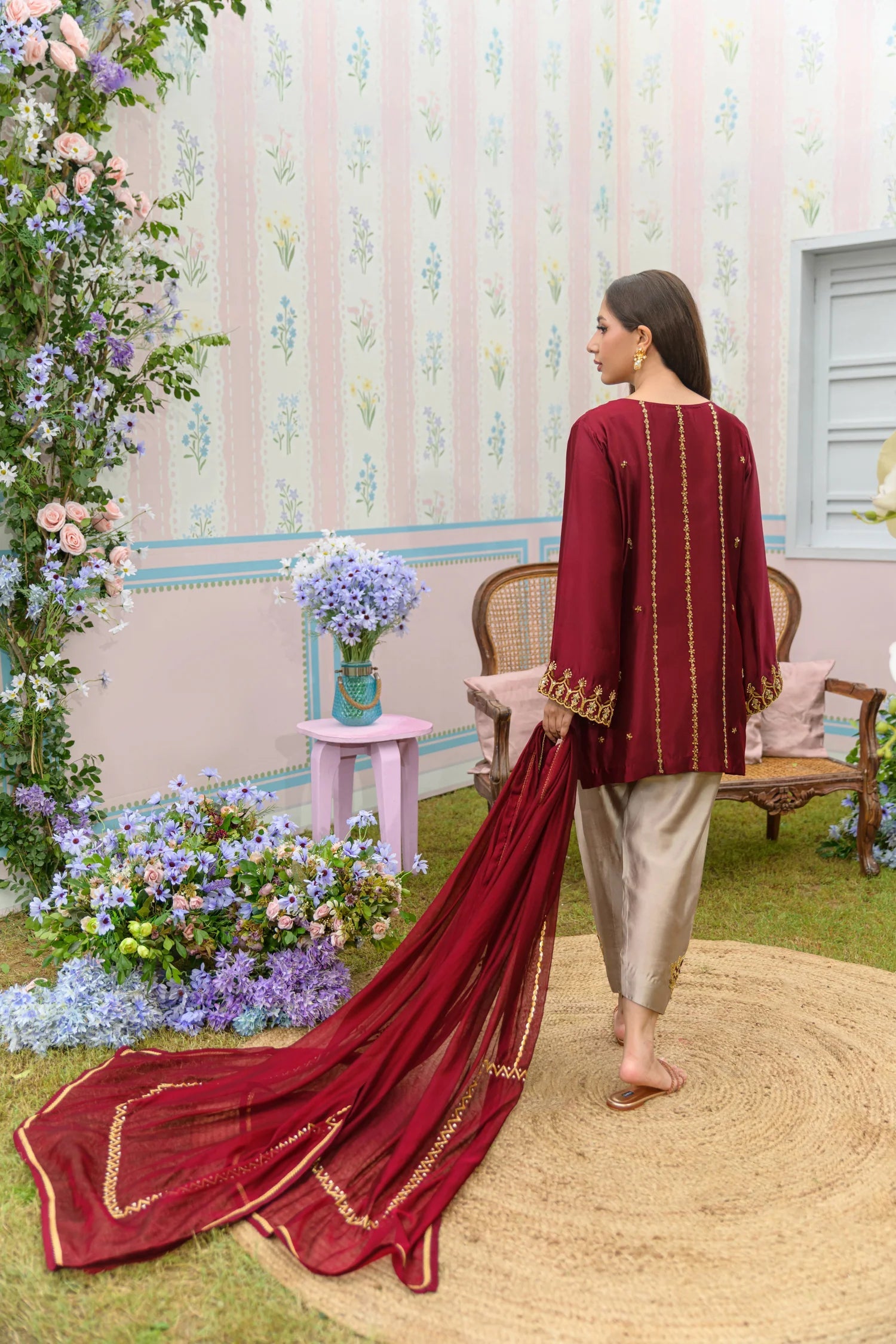 Flairs Studio |Zarayna-Festive Formals '25 - Cinnamon