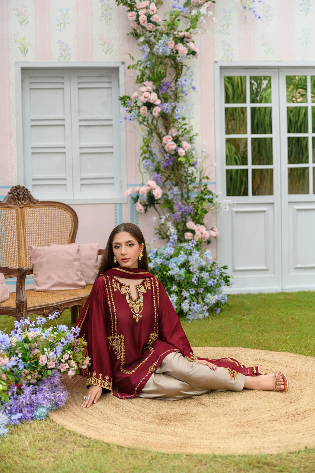 Flairs Studio |Zarayna-Festive Formals '25 - Cinnamon