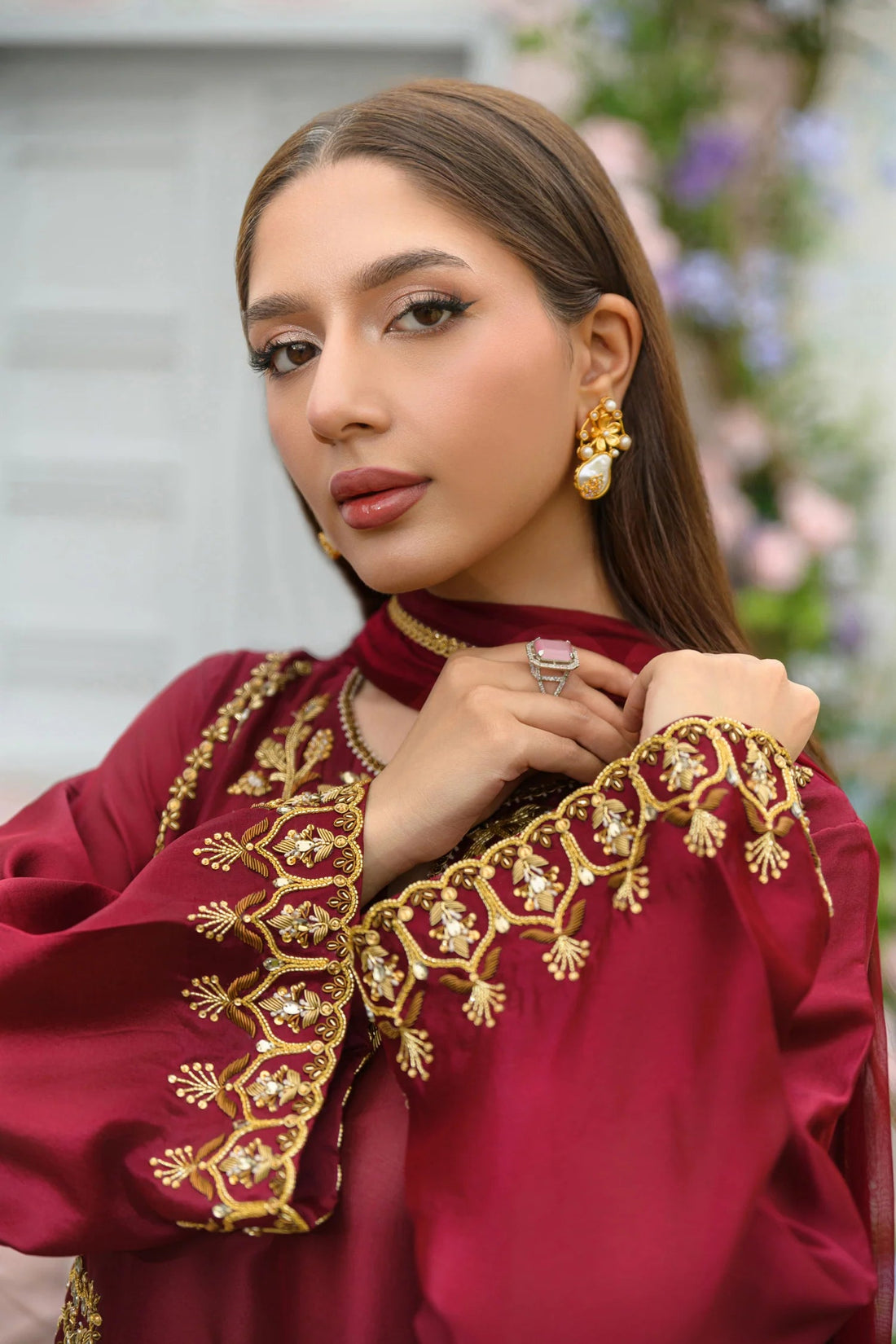Flairs Studio |Zarayna-Festive Formals '25 - Cinnamon