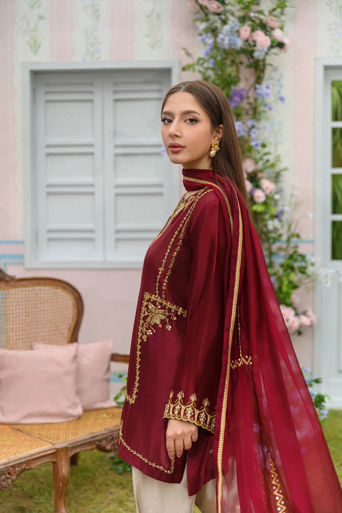 Flairs Studio |Zarayna-Festive Formals '25 - Cinnamon