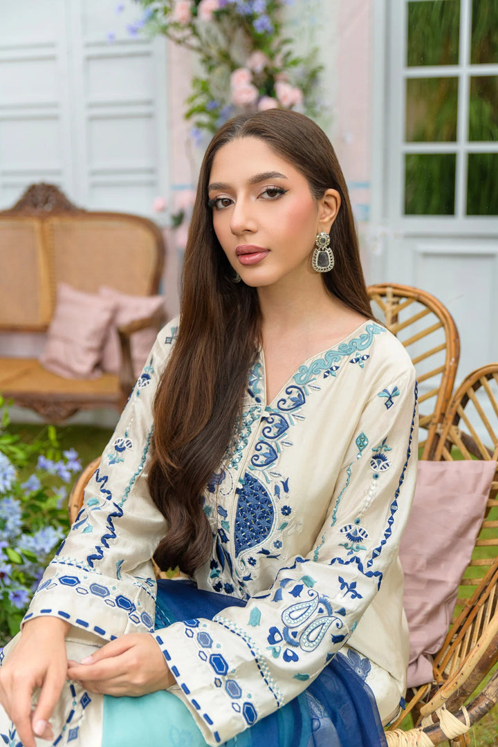 Flairs Studio| Zarayna-Festive Formals '25 - Coconut Latte