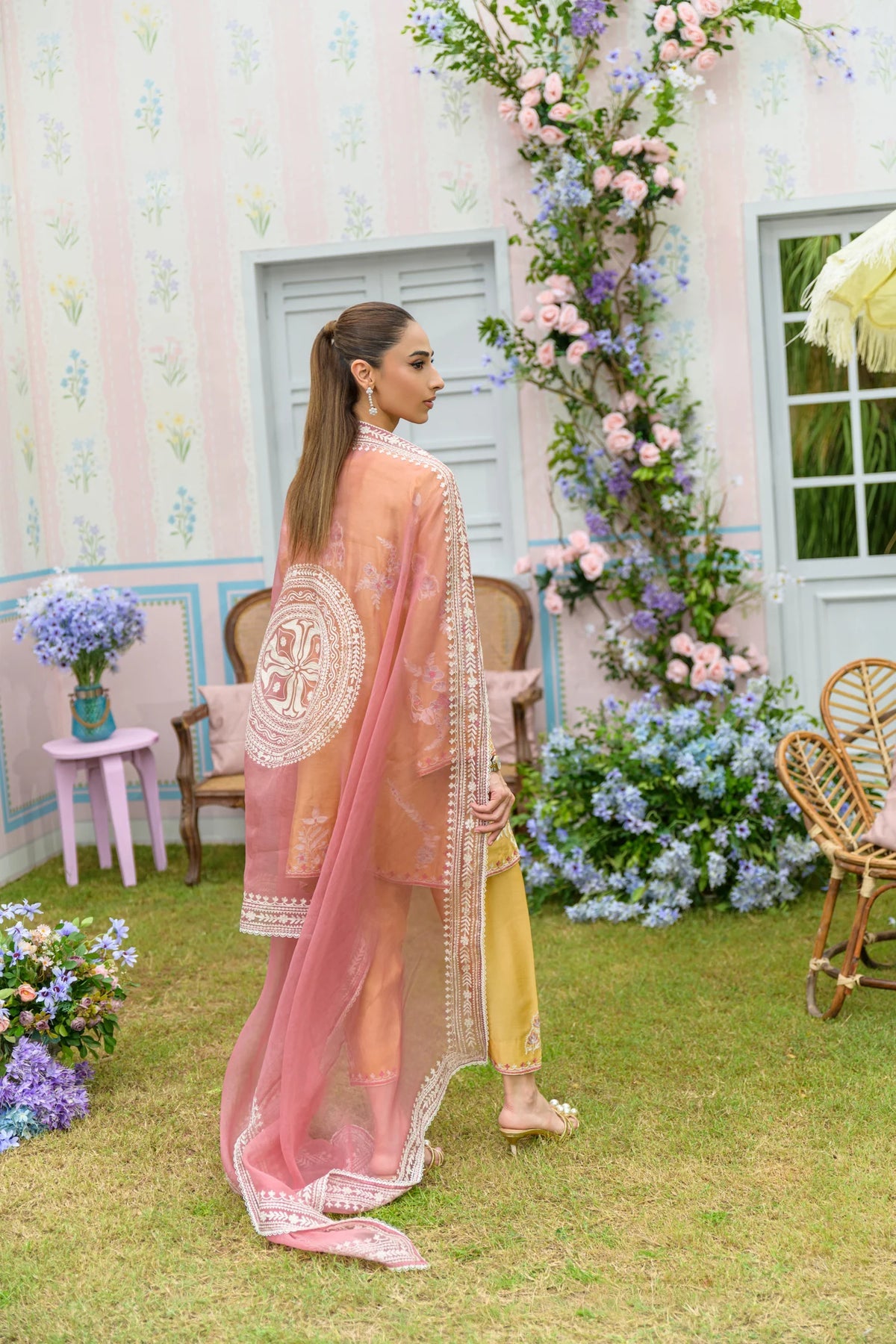 Flairs Studio| Zarayna-Festive Formals '25 - Custard