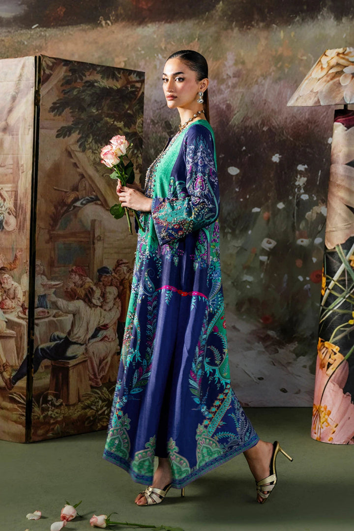 Ammara Khan| Solenne '25 - Emerald Sea Kaftan (D-15)