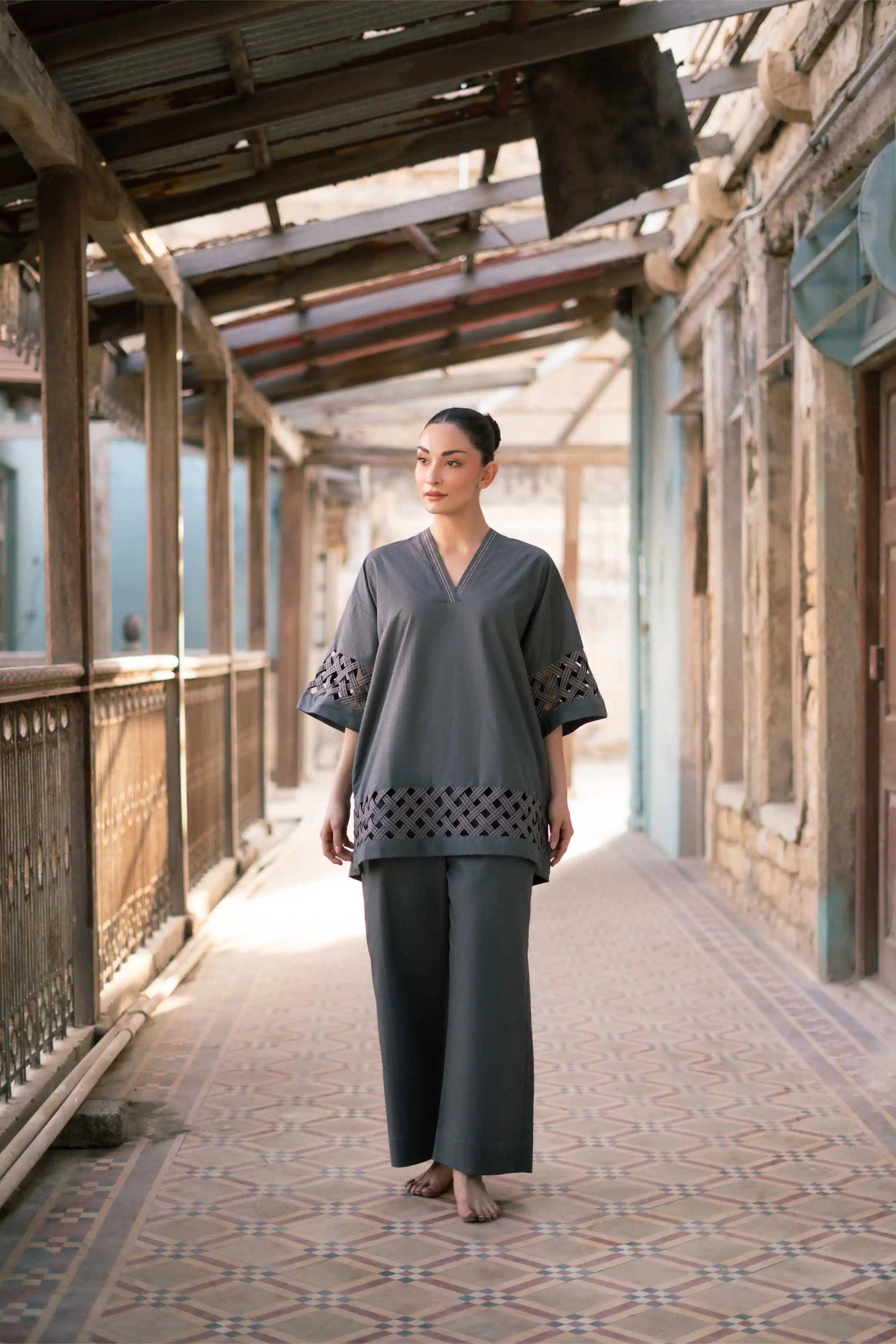 Studio Mehr | Fall  '25 Collection  - Flinty Matching Set