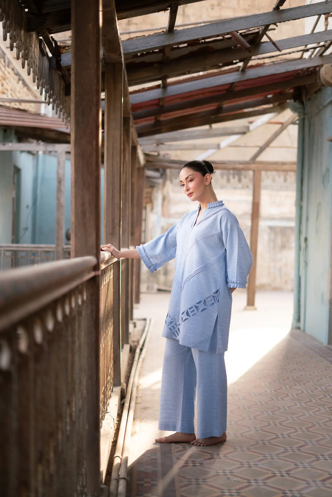 Studio Mehr | Fall  '25  Collection - Florence Blue Matching Set