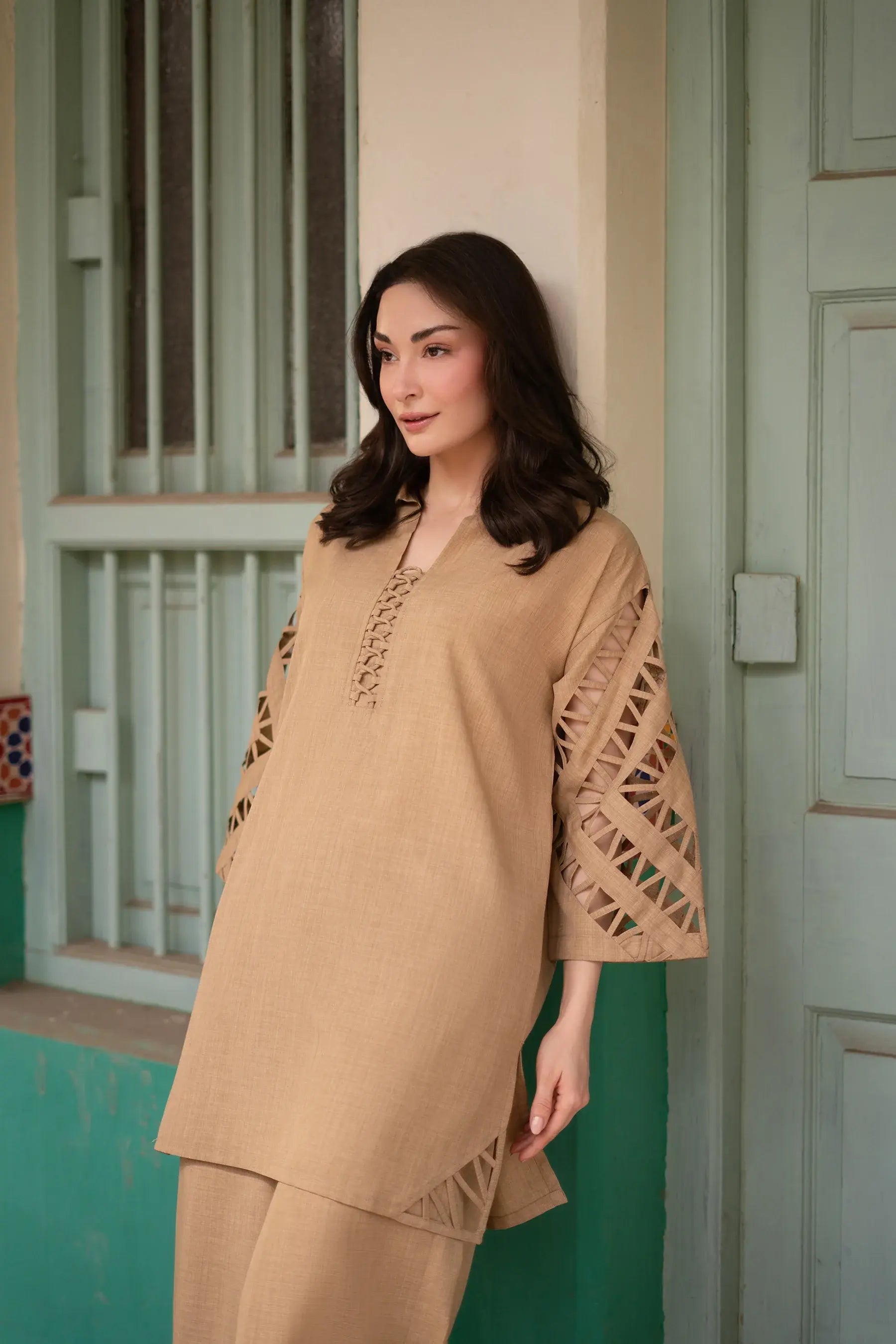 Studio Mehr |  Fall  '25 Collection  - Honey Wheat Matching Set