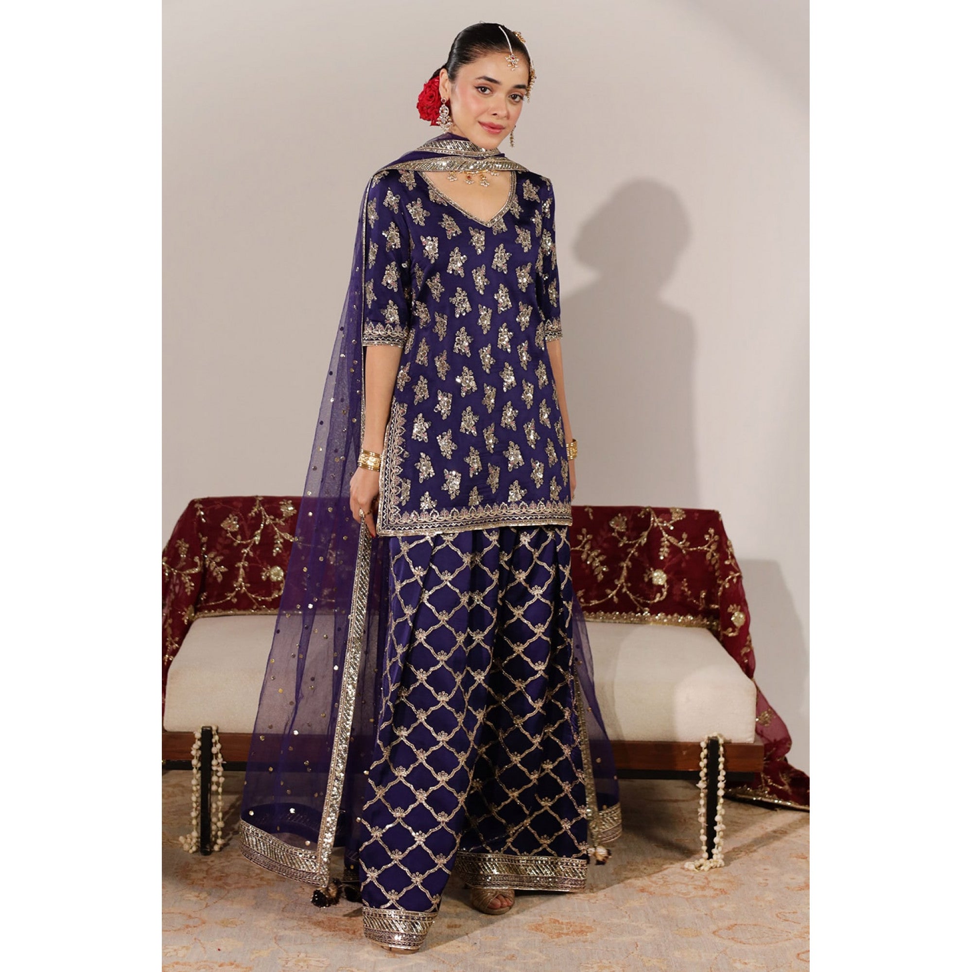 Dyot |JHIL MIL-DEEP VIOLET OUTFIT